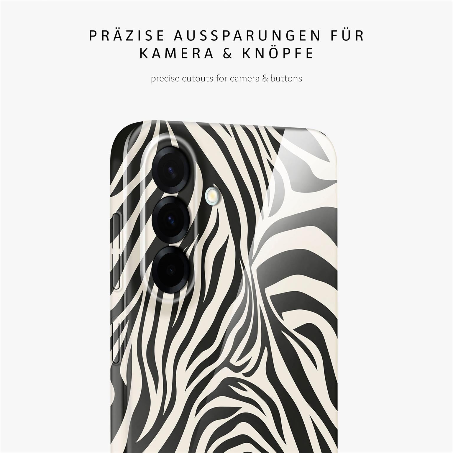 Wild Cover für Samsung Galaxy A57 5G in der Farbe Electric Zebra (Mehrfarbig)