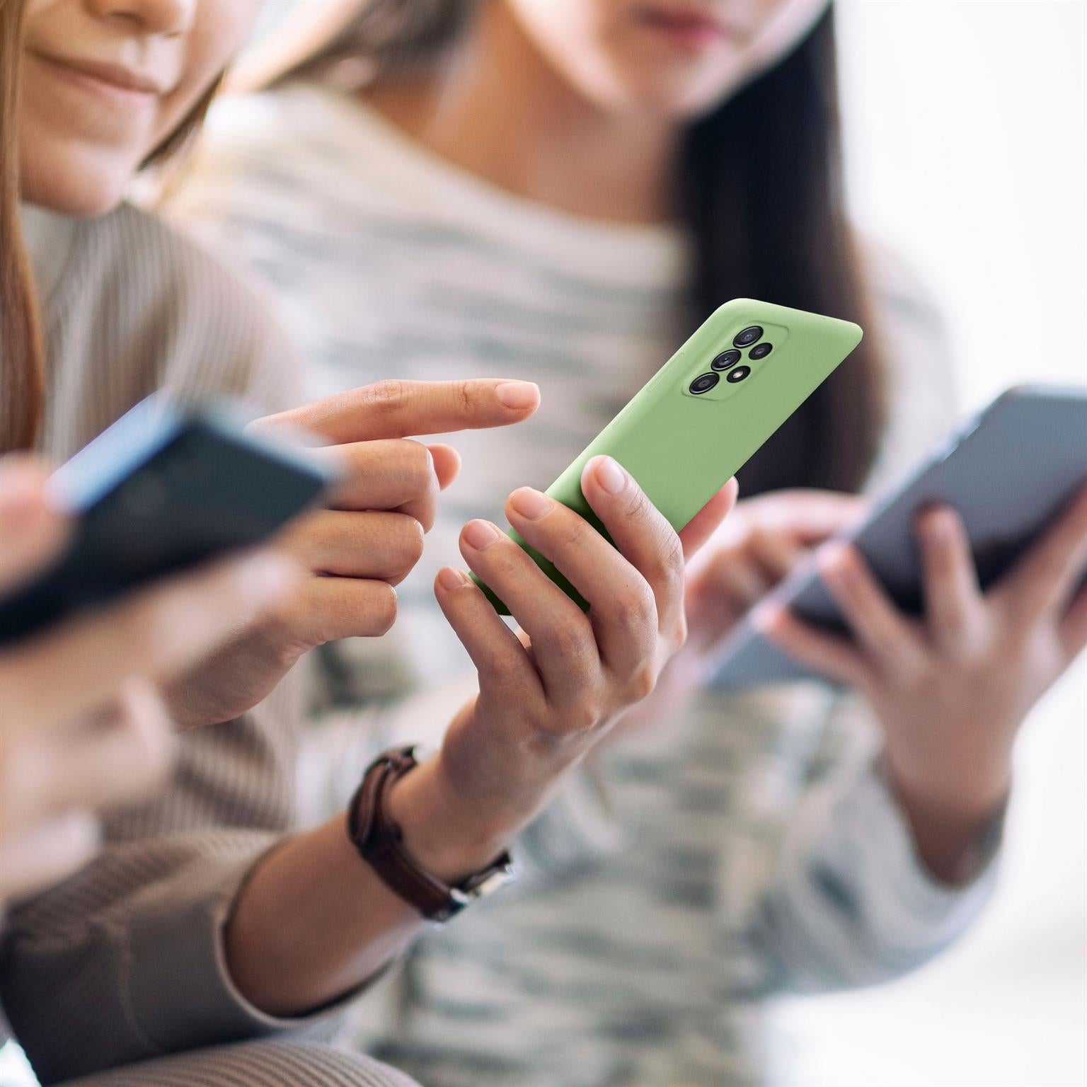 Soft Case für Samsung Galaxy A72 5G in der Farbe Bambusgrün (Grün)