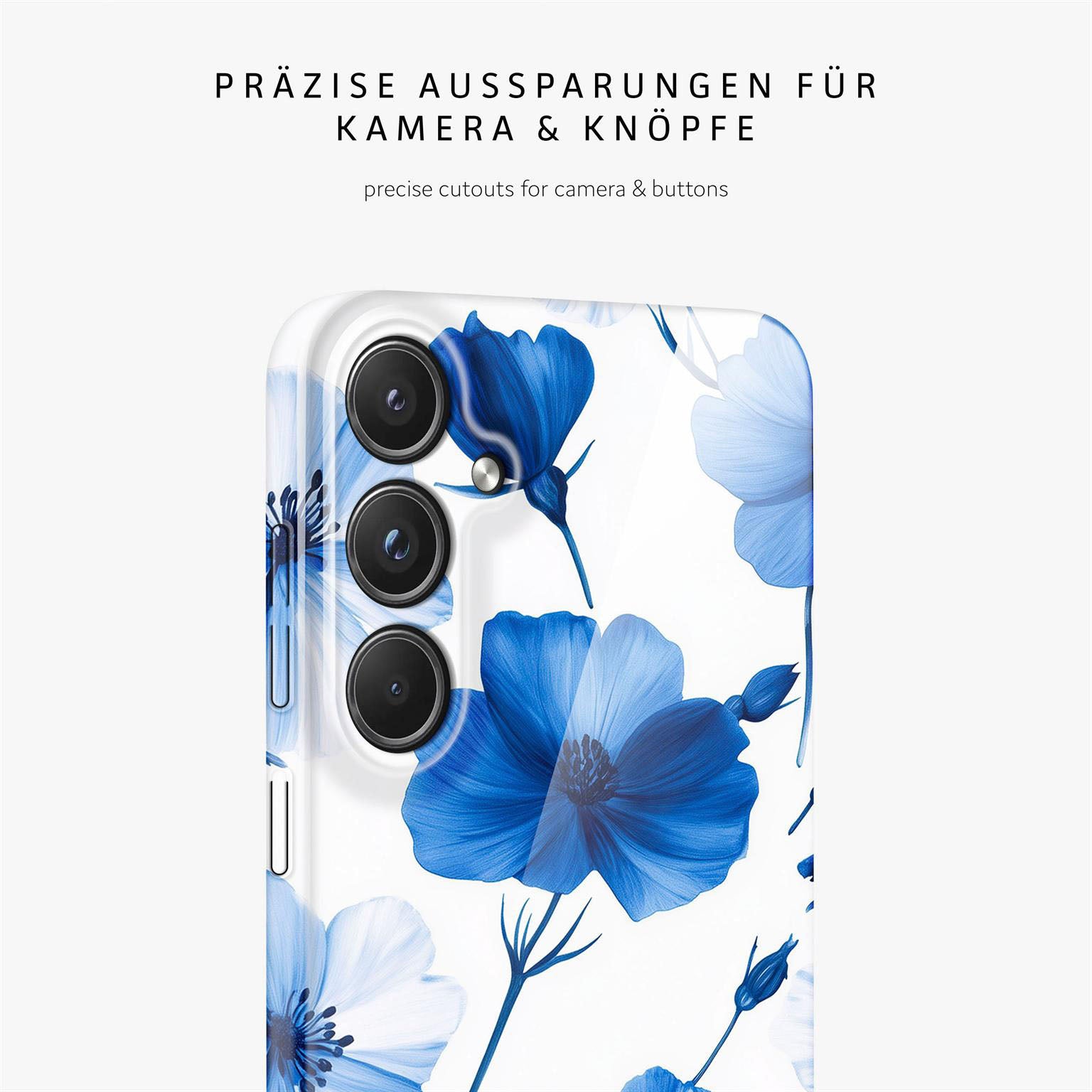 Flower Cover für Samsung Galaxy S20 FE 5G in der Farbe Blue Dreamwave (Blau)
