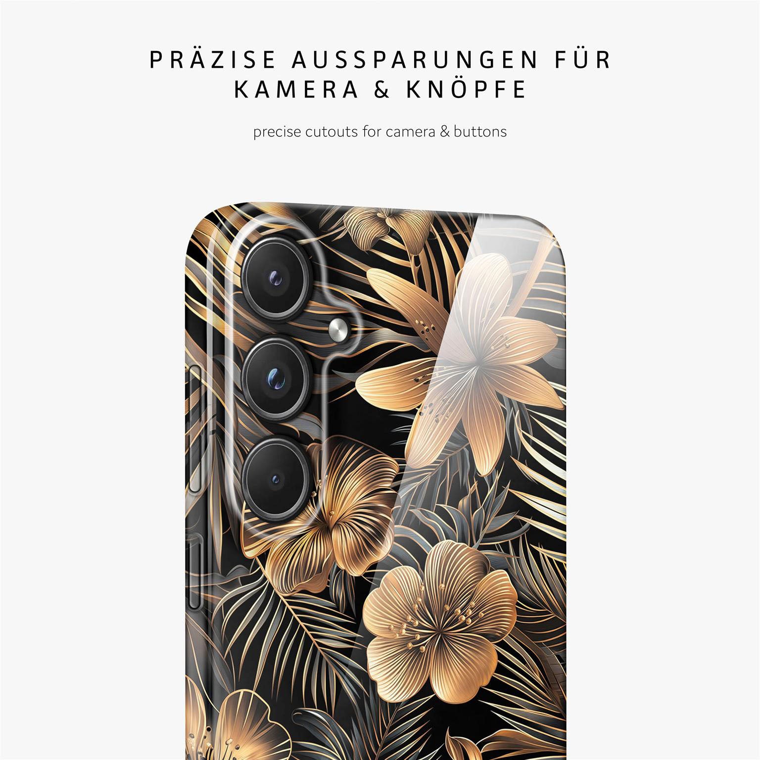 Flower Cover für Samsung Galaxy S20 FE 5G in der Farbe Exotic Glow (Gold)