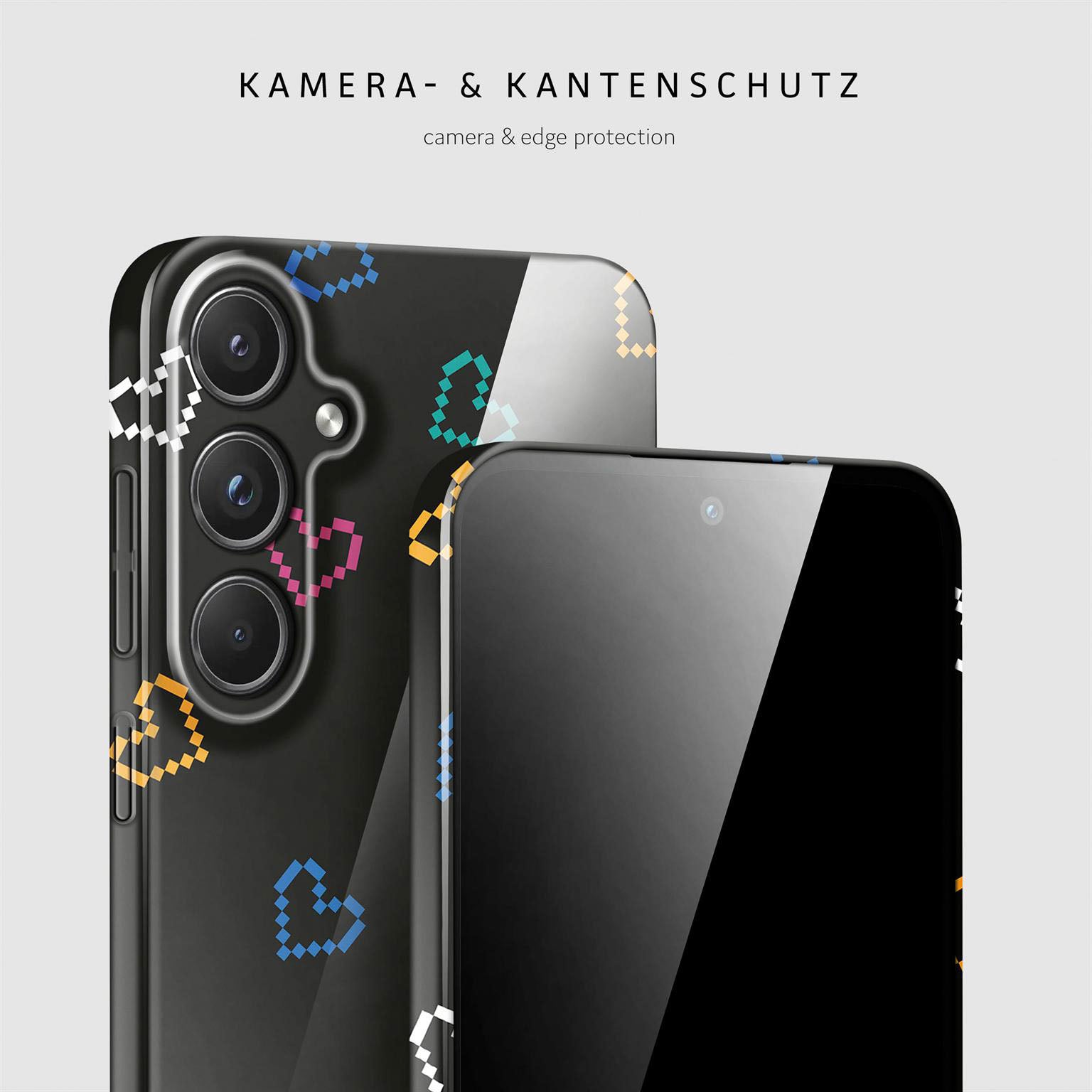 Splash Case für Samsung Galaxy S20 FE 5G in der Farbe Retro Heartbeat (Schwarz)
