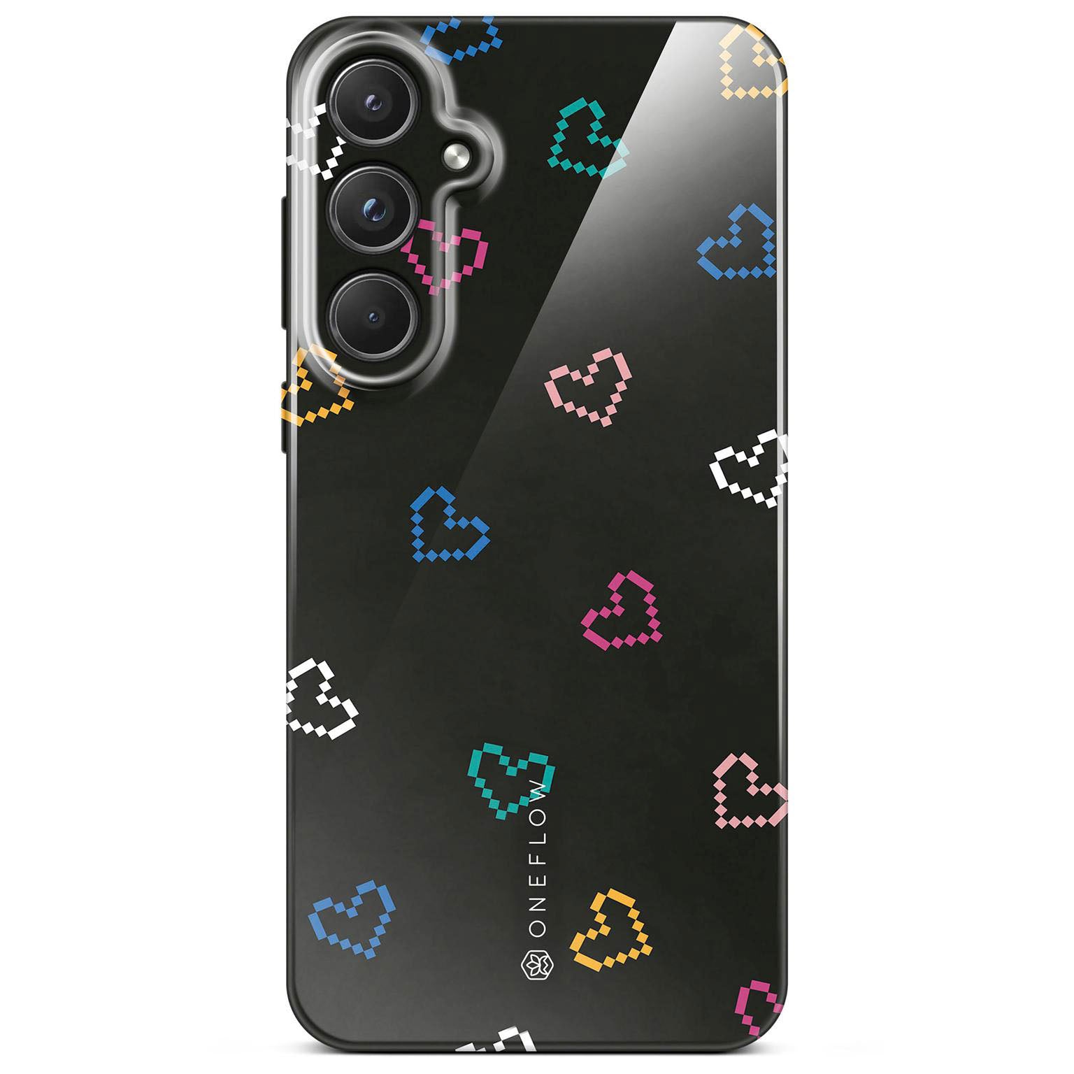 Splash Case für Samsung Galaxy S20 FE in der Farbe Retro Heartbeat (Schwarz)
