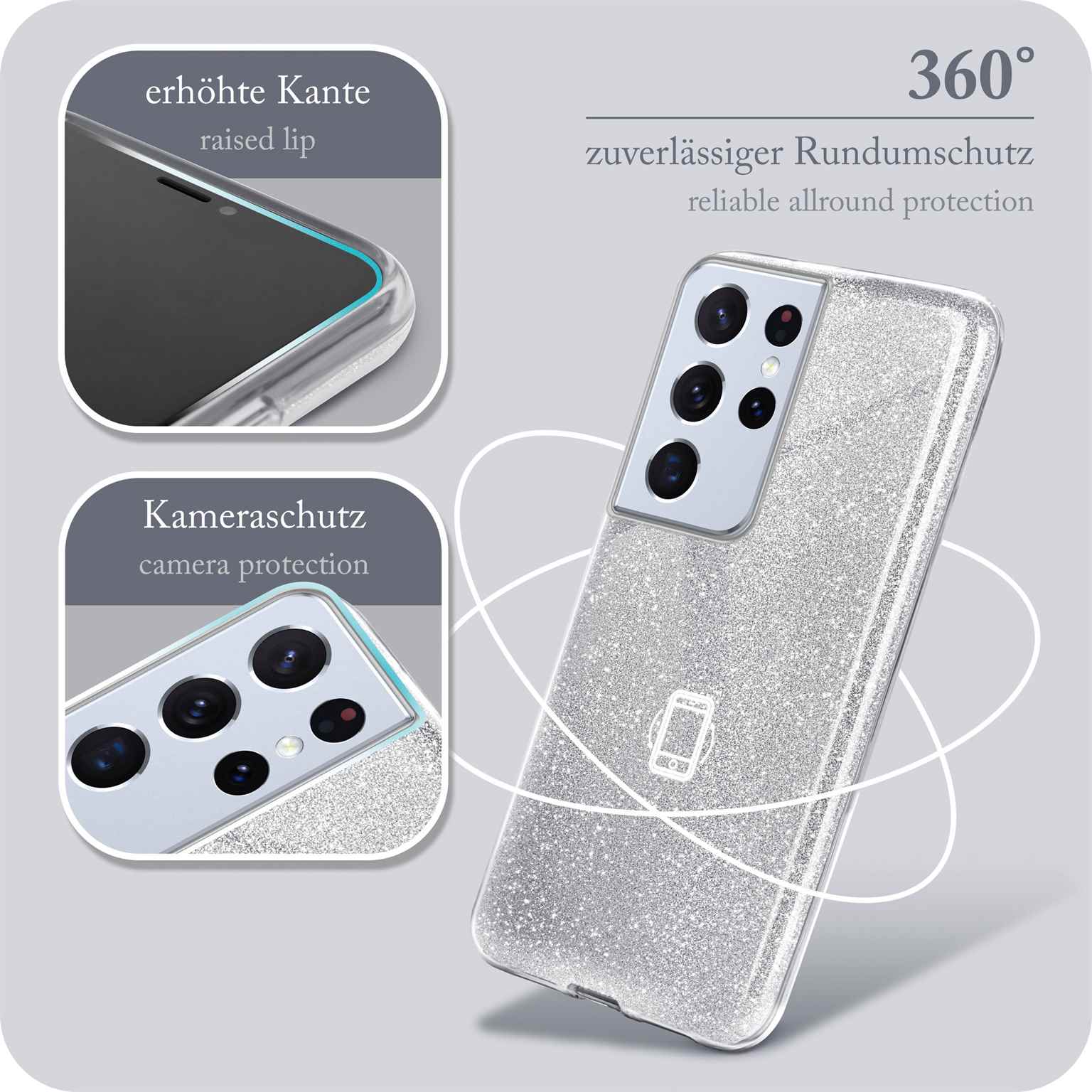 Glitter Case für Samsung Galaxy S21 Ultra