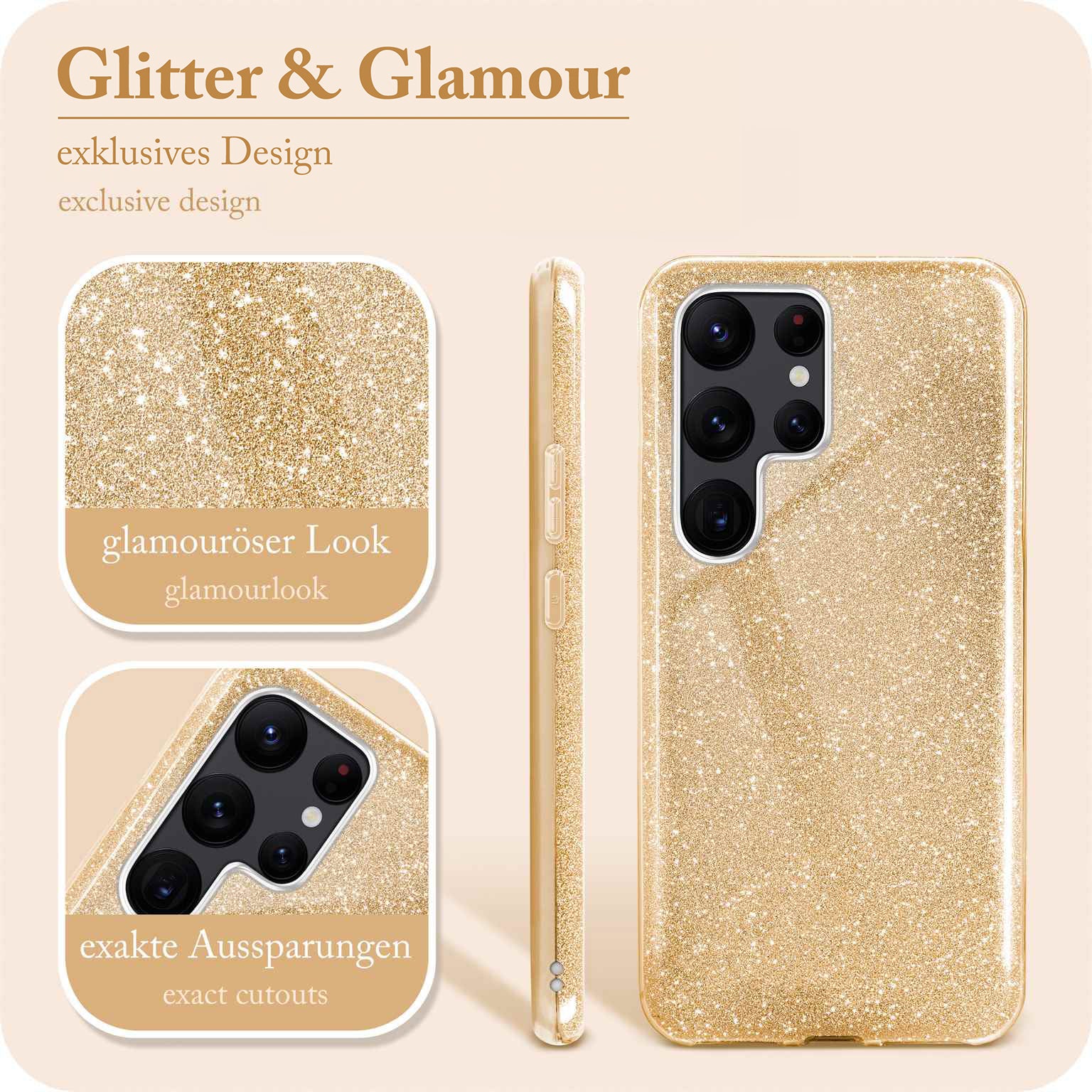 Glitter Case für Samsung Galaxy S22 Ultra