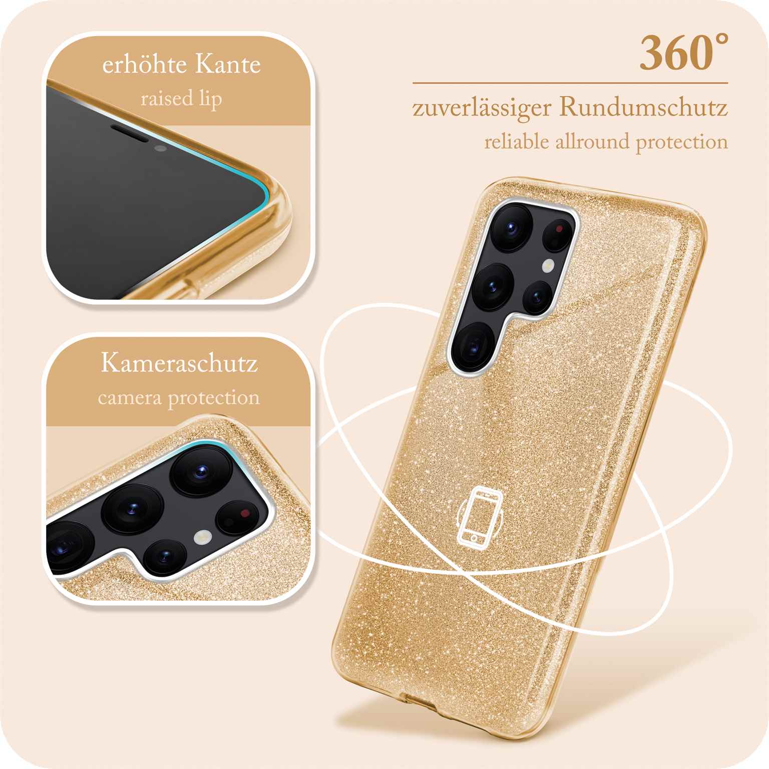 Glitter Case für Samsung Galaxy S22 Ultra