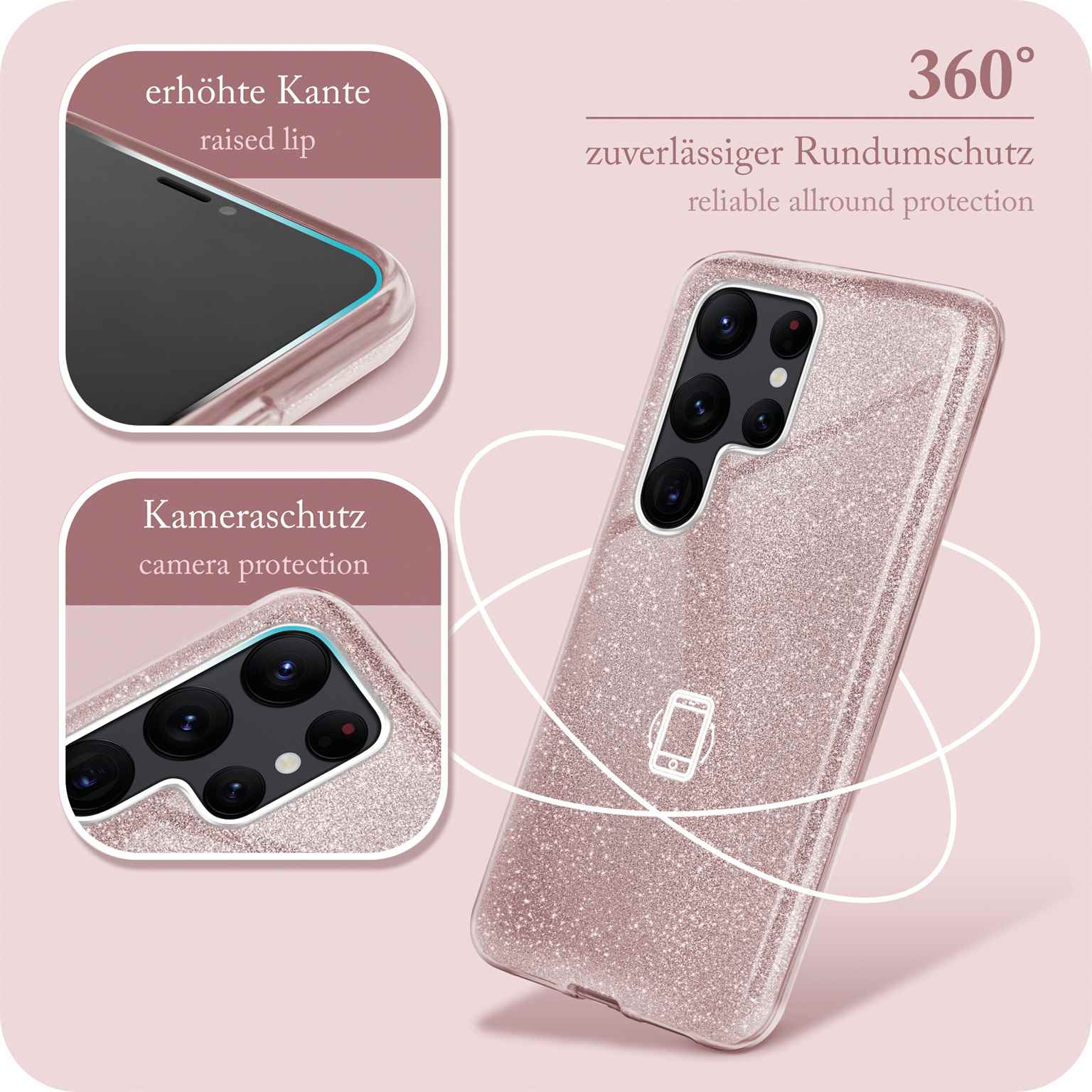 Glitter Case für Samsung Galaxy S22 Ultra