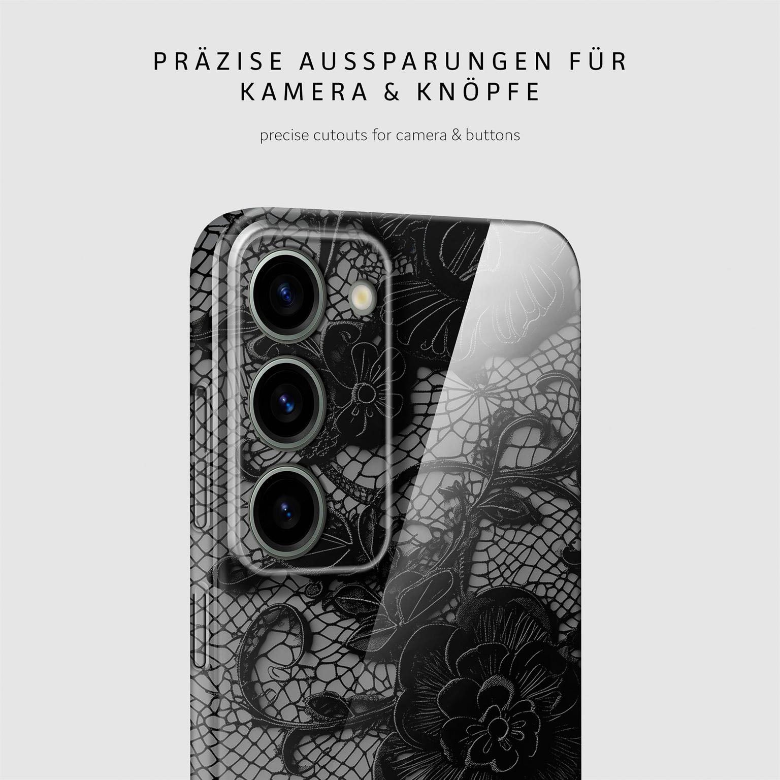 Splash Case für Samsung Galaxy S23 in der Farbe Delicate Dream (Schwarz)