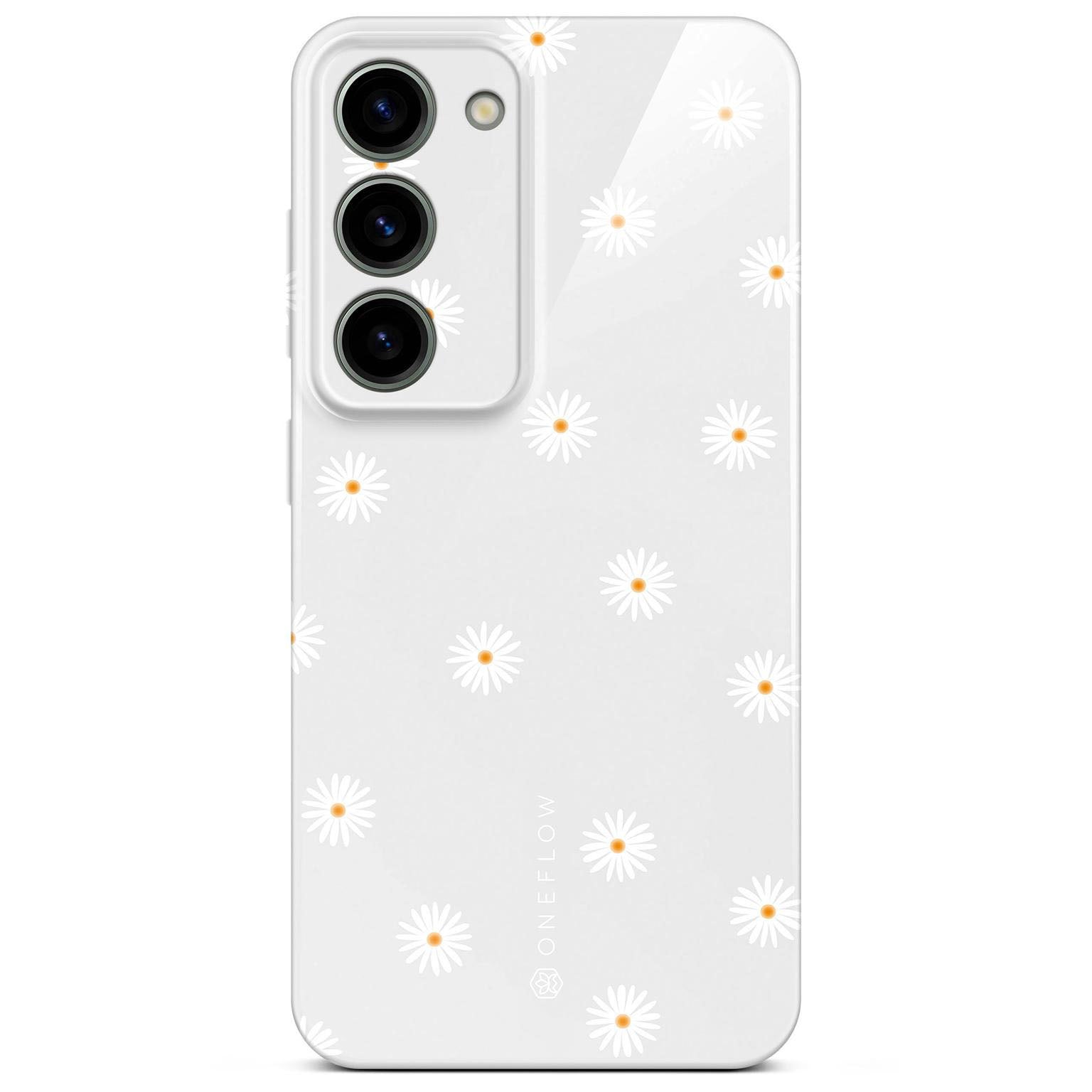 Splash Case für Samsung Galaxy S23 in der Farbe Daisy Delight (Weiß)