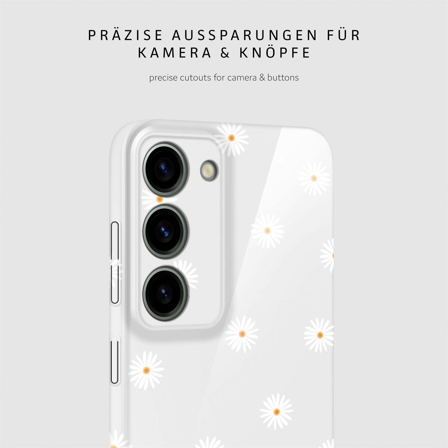 Splash Case für Samsung Galaxy S23 in der Farbe Daisy Delight (Weiß)