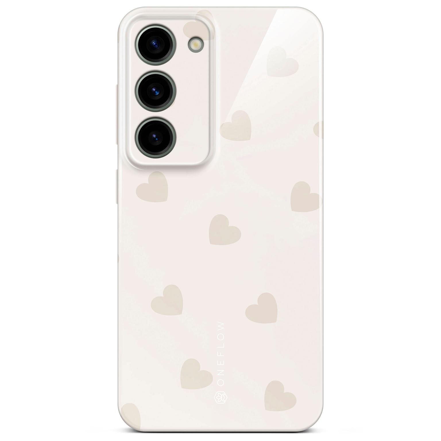 Splash Case für Samsung Galaxy S23 in der Farbe Latte Love (Braun / Beige)