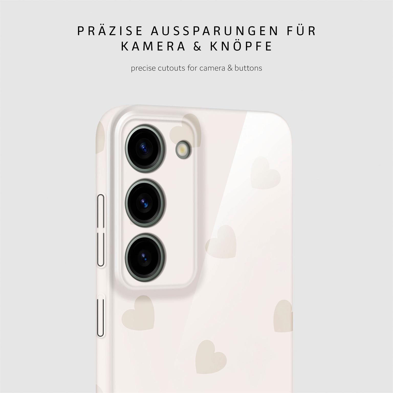 Splash Case für Samsung Galaxy S23 in der Farbe Latte Love (Braun / Beige)