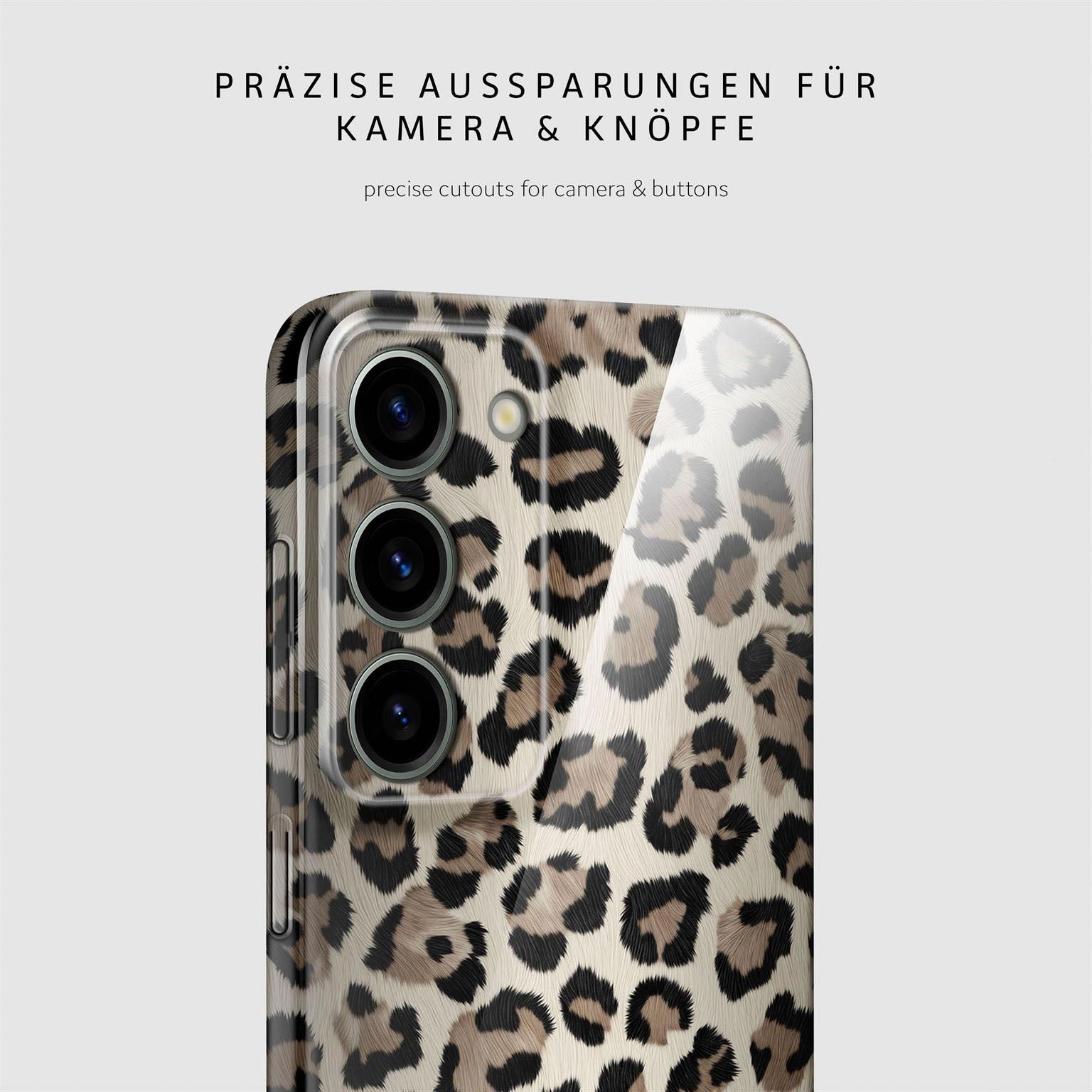 Wild Cover für Samsung Galaxy S23 in der Farbe Golden Leopard (Gold)