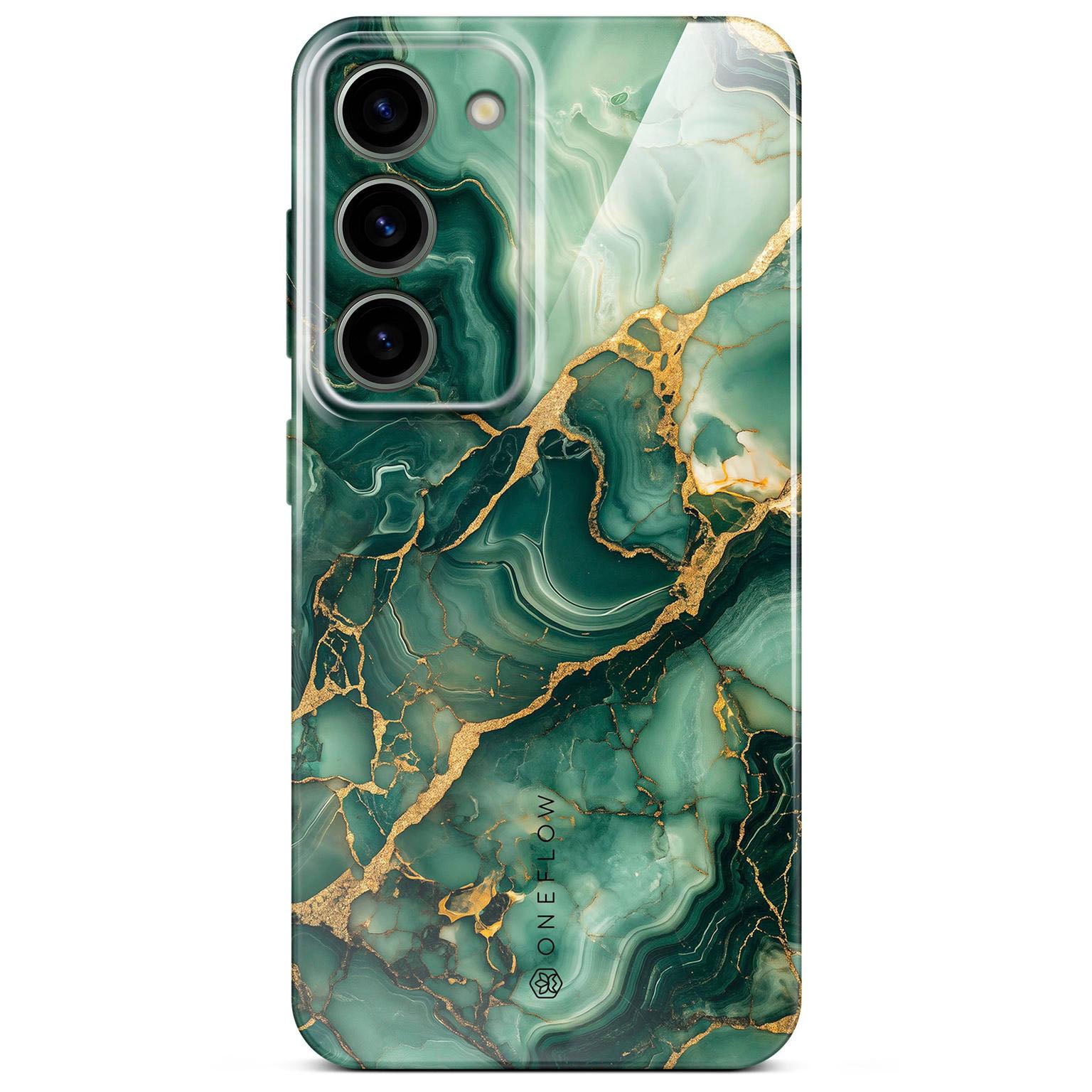 Bliss Cover für Samsung Galaxy S23 in der Farbe Emerald Flow (Grün)