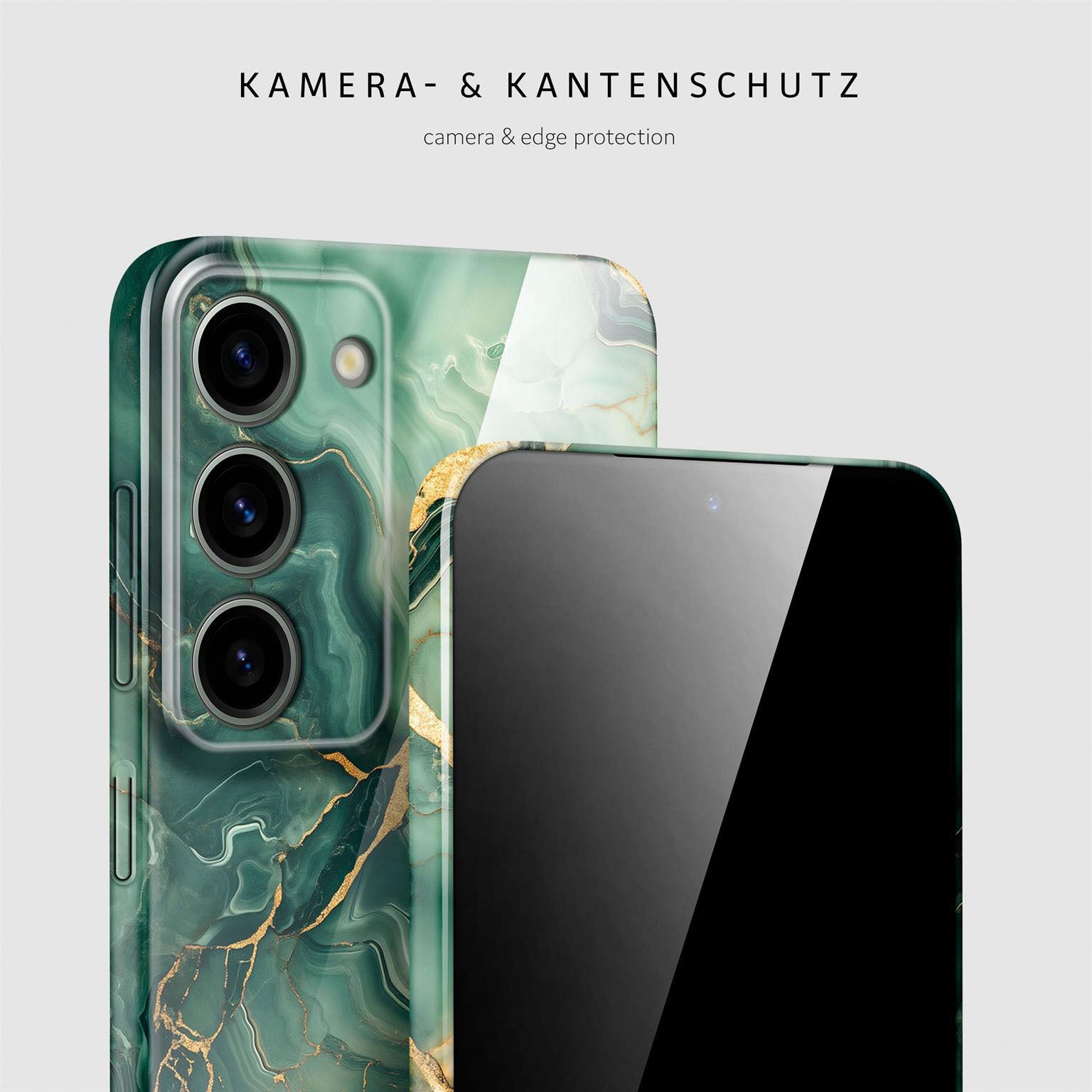 Bliss Cover für Samsung Galaxy S23 in der Farbe Emerald Flow (Grün)
