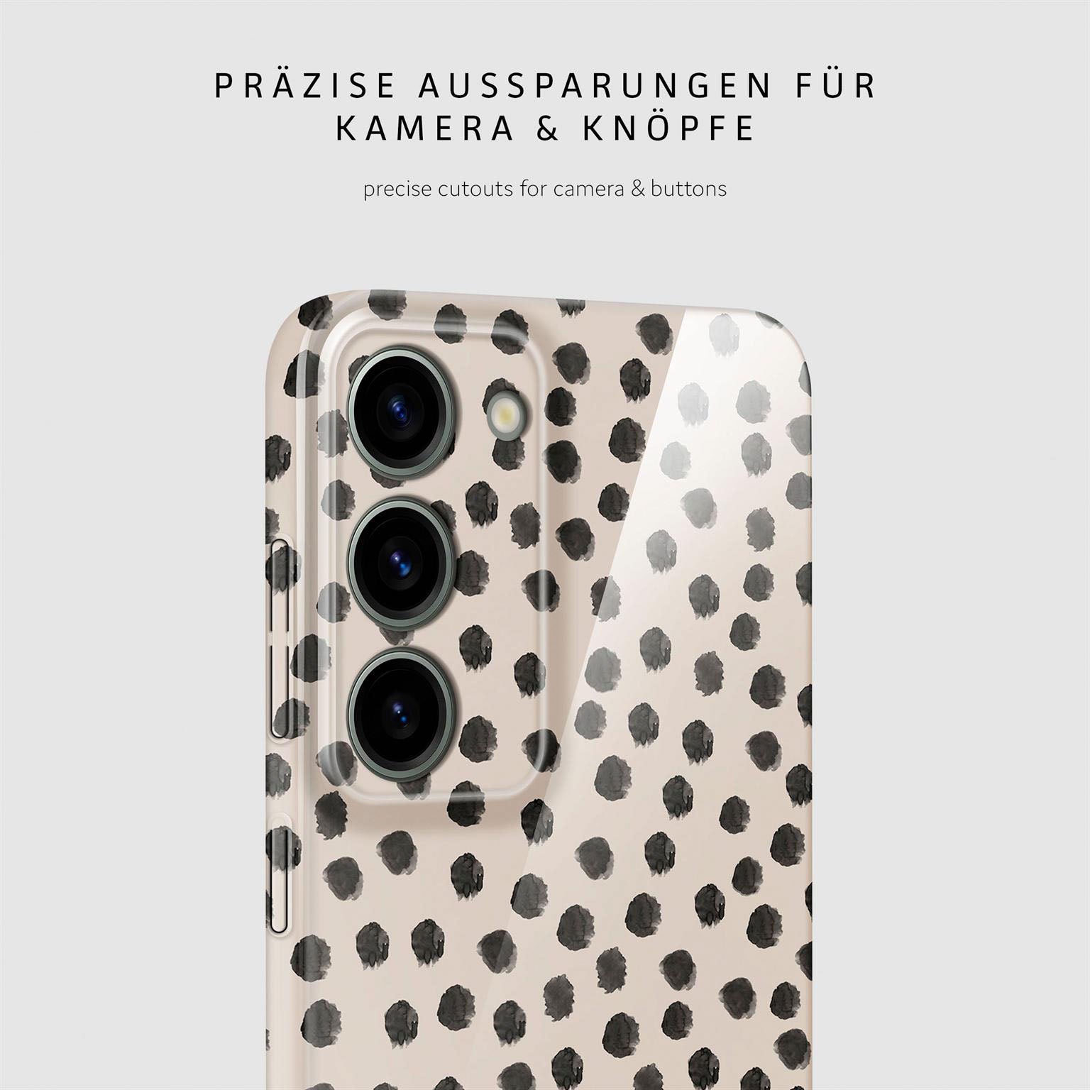 Splash Case für Samsung Galaxy S23 in der Farbe Cookies & Cream (Braun / Beige)