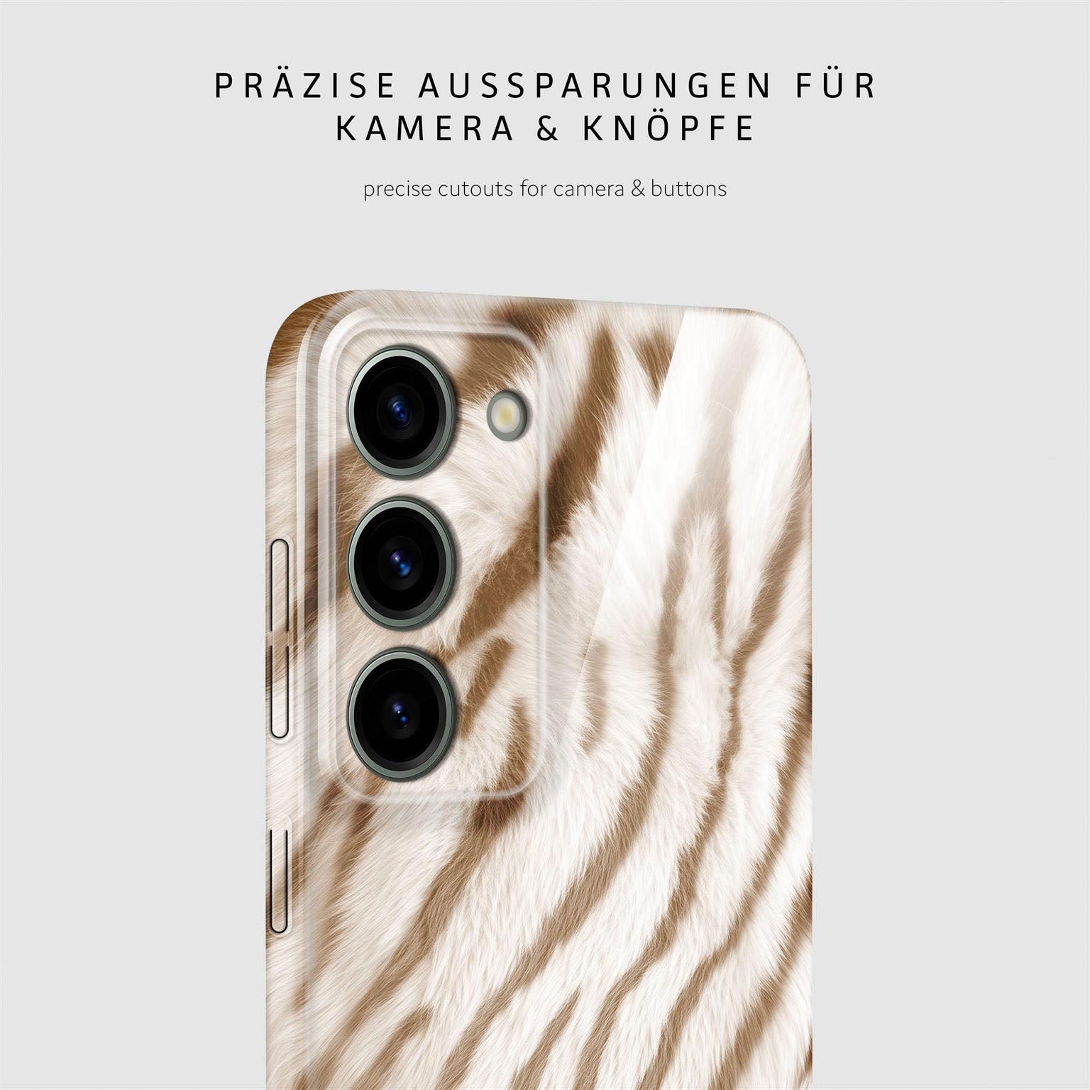 Wild Cover für Samsung Galaxy S23 in der Farbe Caramel Tiger (Braun / Beige)