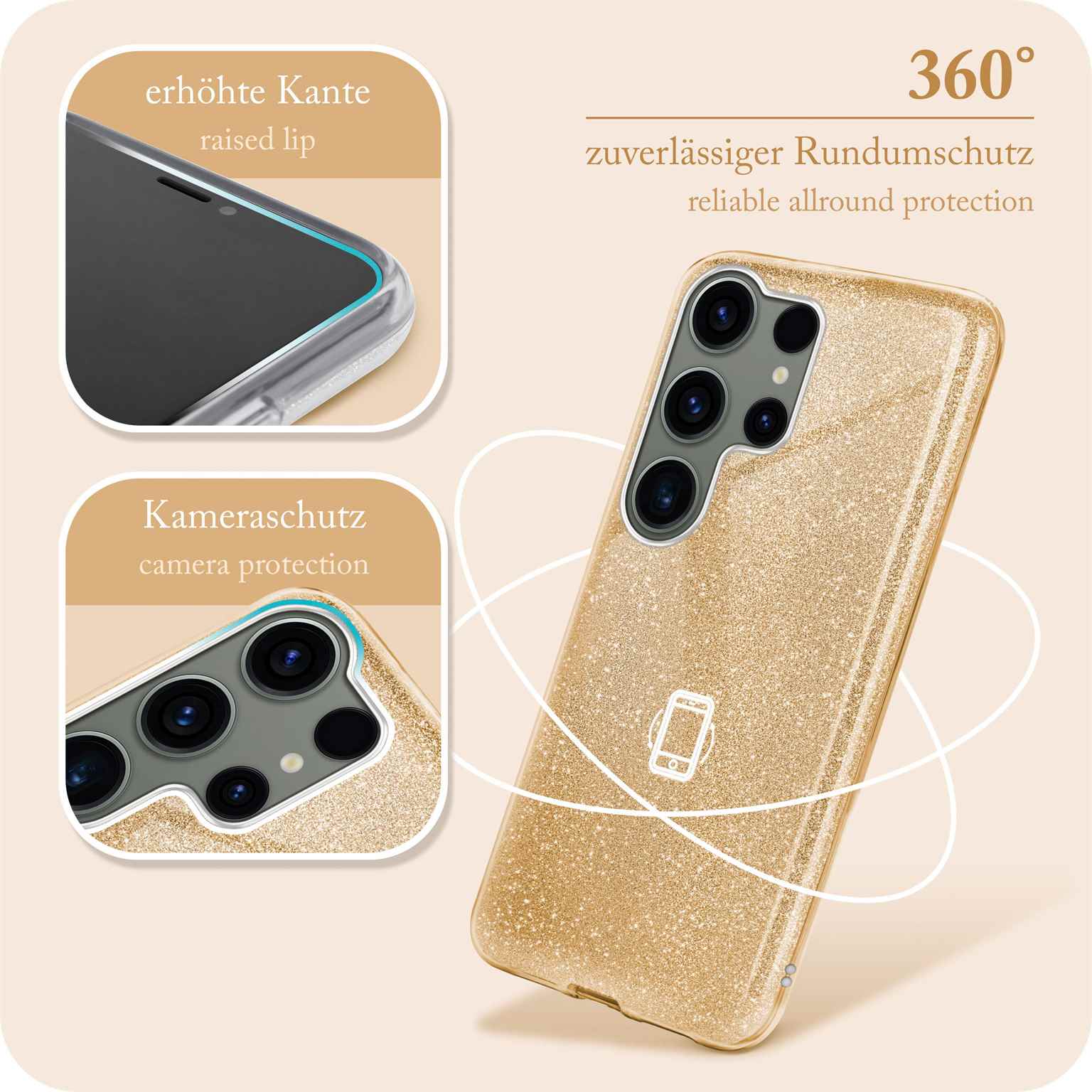 Glitter Case für Samsung Galaxy S23 Ultra