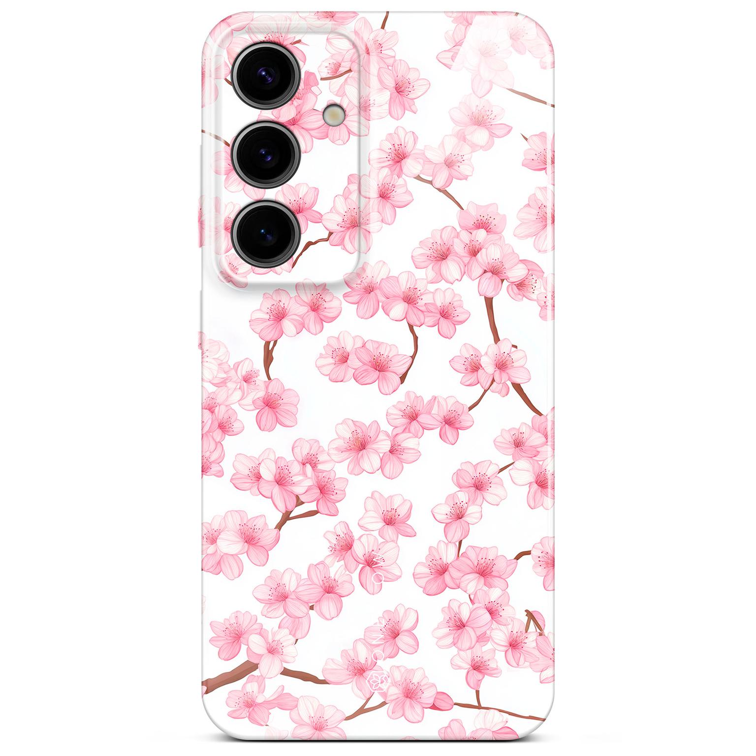 Flower Cover für Samsung Galaxy S24 in der Farbe Sakura Breeze (Rosa / Pink)
