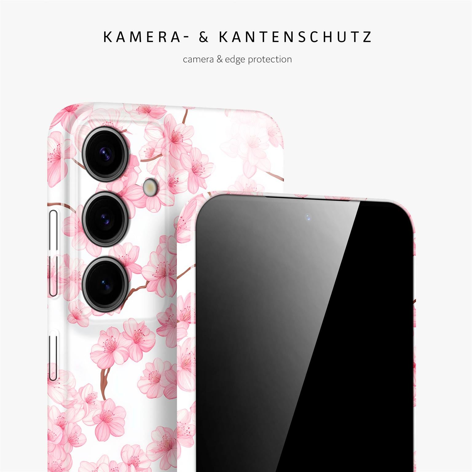 Flower Cover für Samsung Galaxy S24 in der Farbe Sakura Breeze (Rosa / Pink)