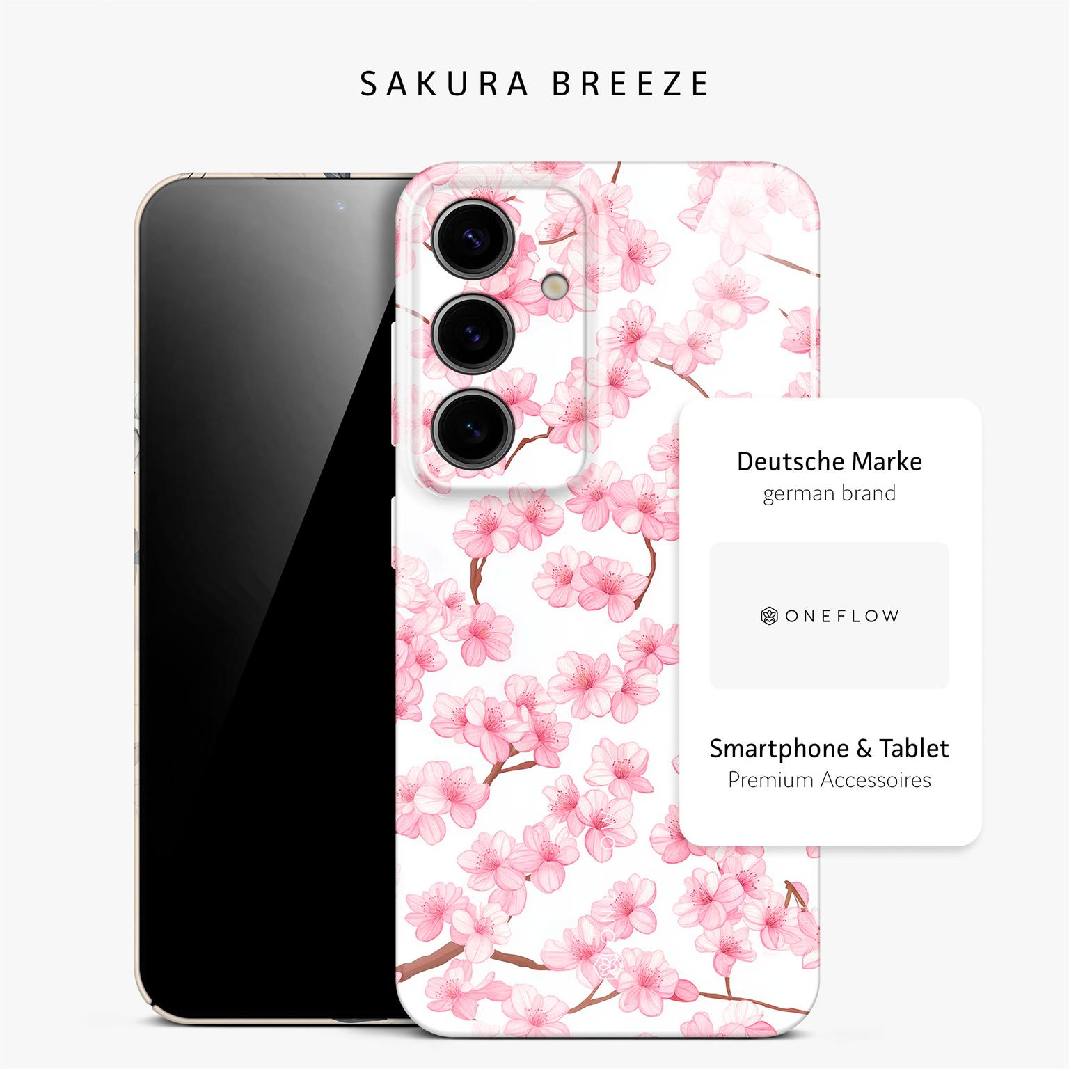 Flower Cover für Samsung Galaxy S24 in der Farbe Sakura Breeze (Rosa / Pink)