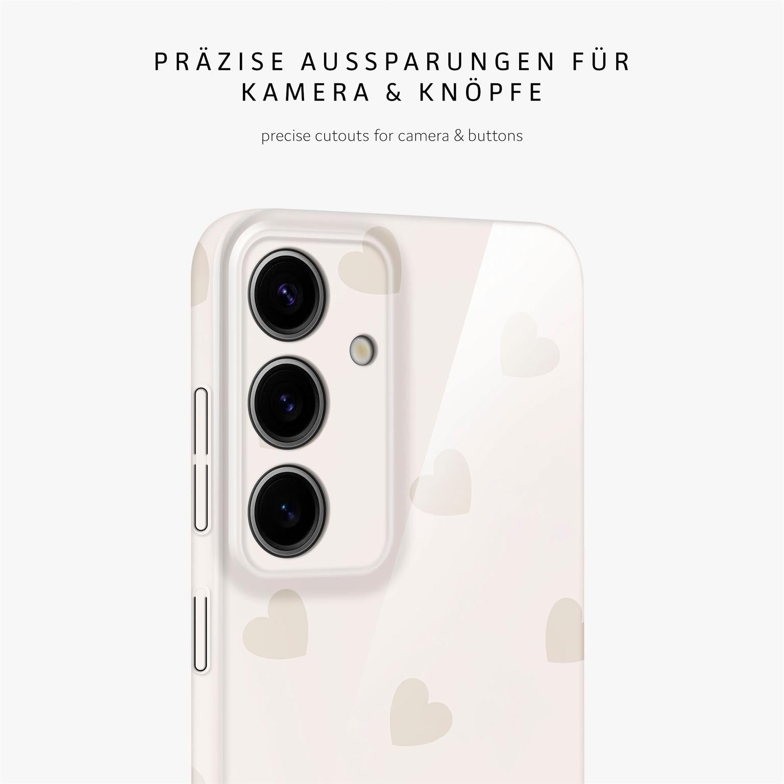 Splash Case für Samsung Galaxy S24 in der Farbe Latte Love (Braun / Beige)