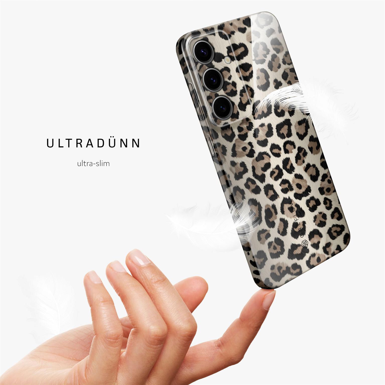 Wild Cover für Samsung Galaxy S24 in der Farbe Golden Leopard (Gold)