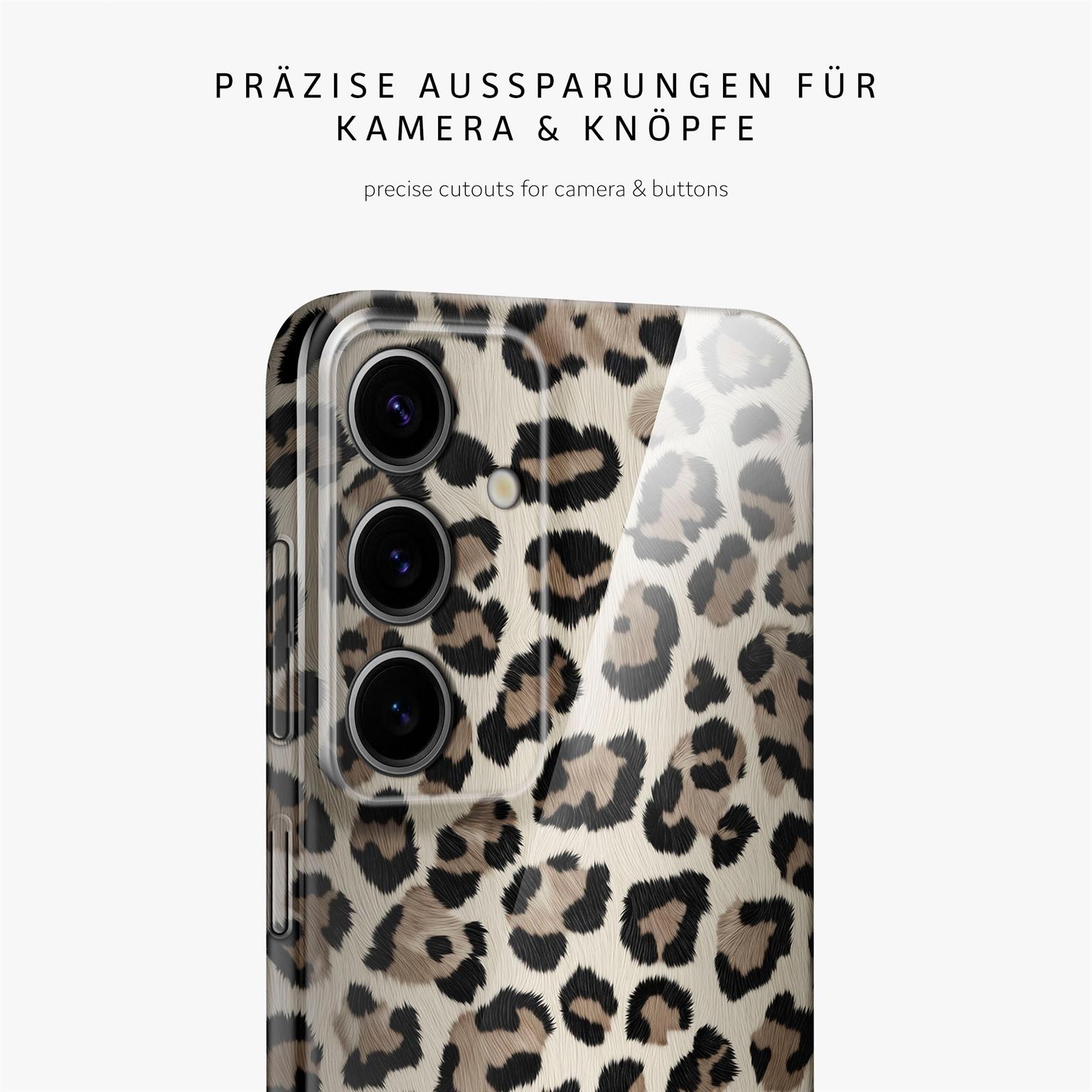 Wild Cover für Samsung Galaxy S24 in der Farbe Golden Leopard (Gold)