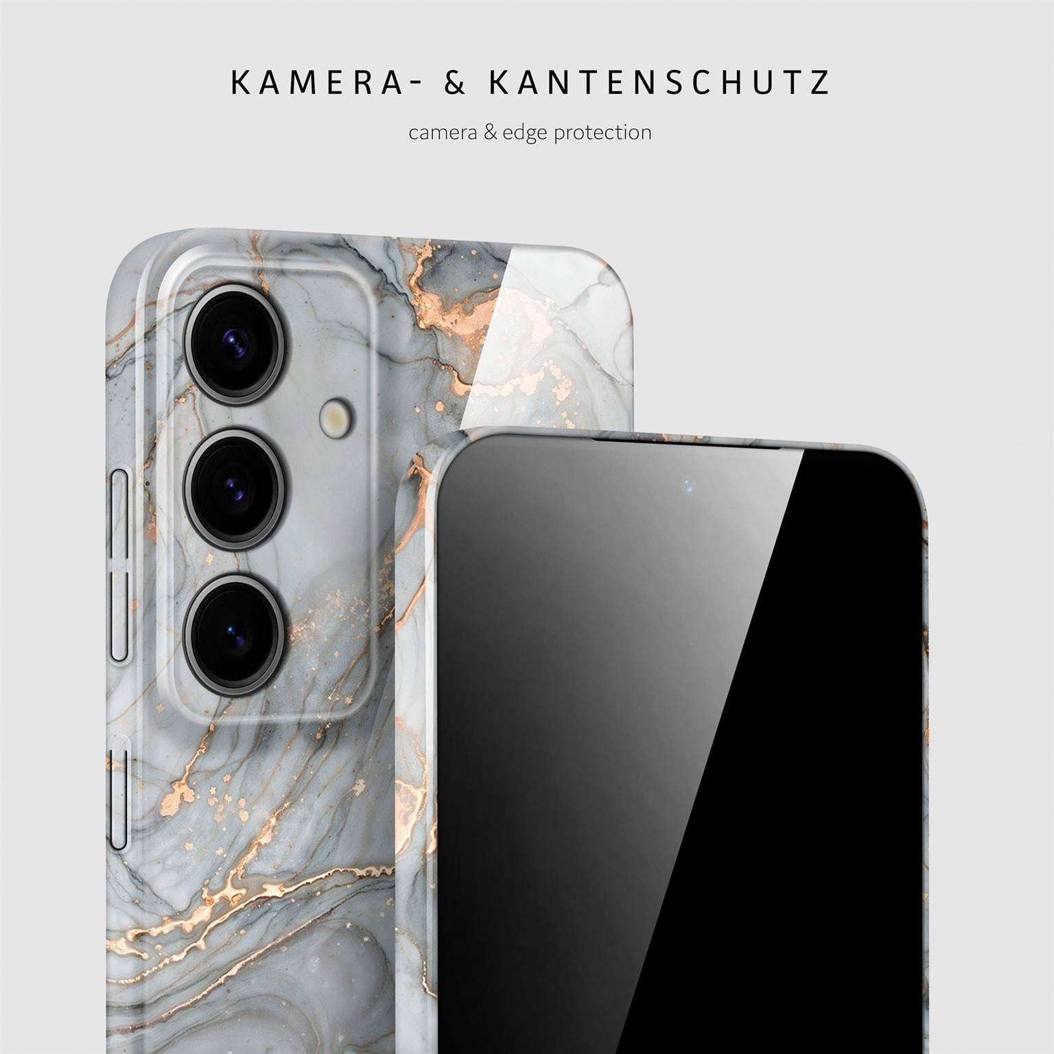 Bliss Cover für Samsung Galaxy S24 in der Farbe Soft Granite (Grau)