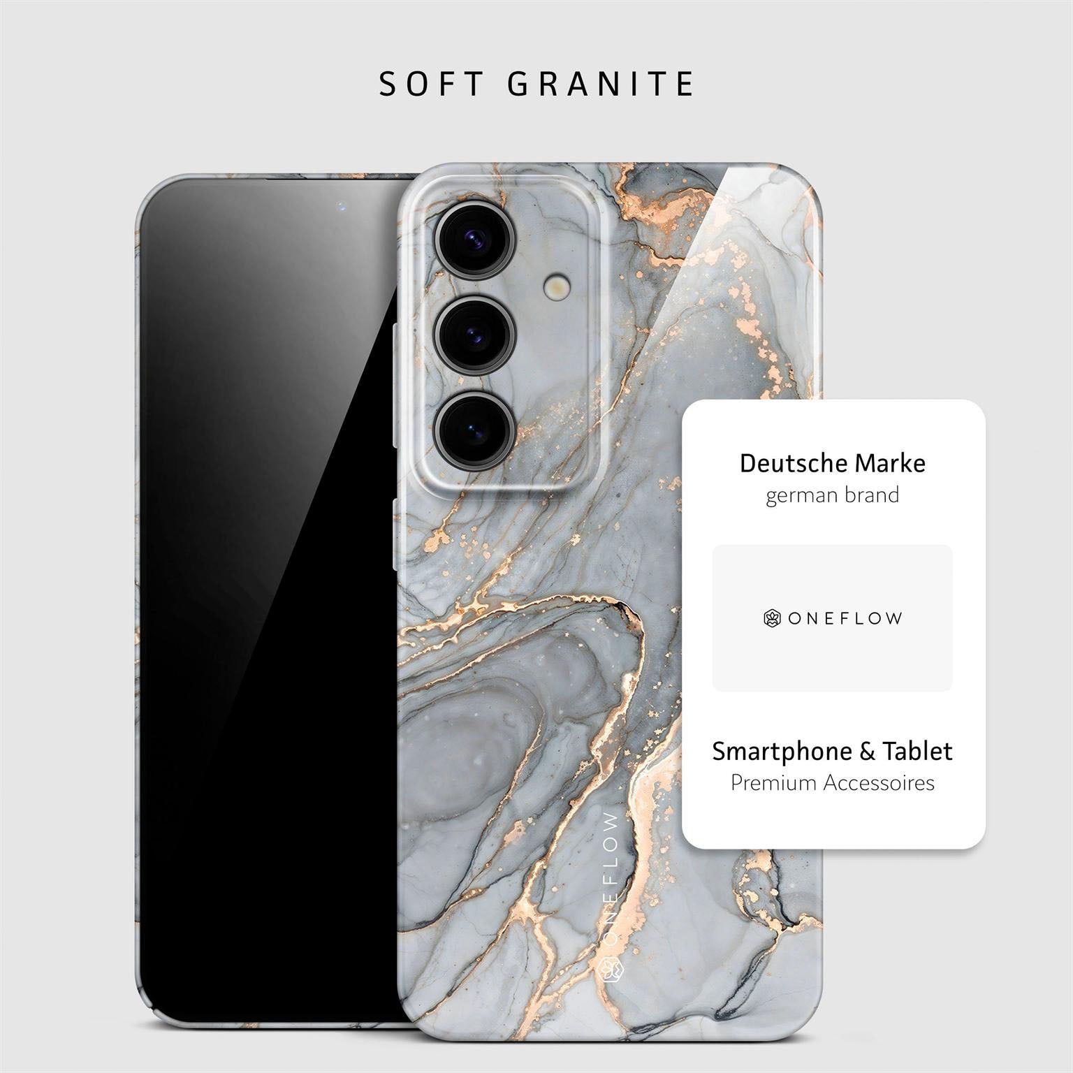 Bliss Cover für Samsung Galaxy S24 in der Farbe Soft Granite (Grau)
