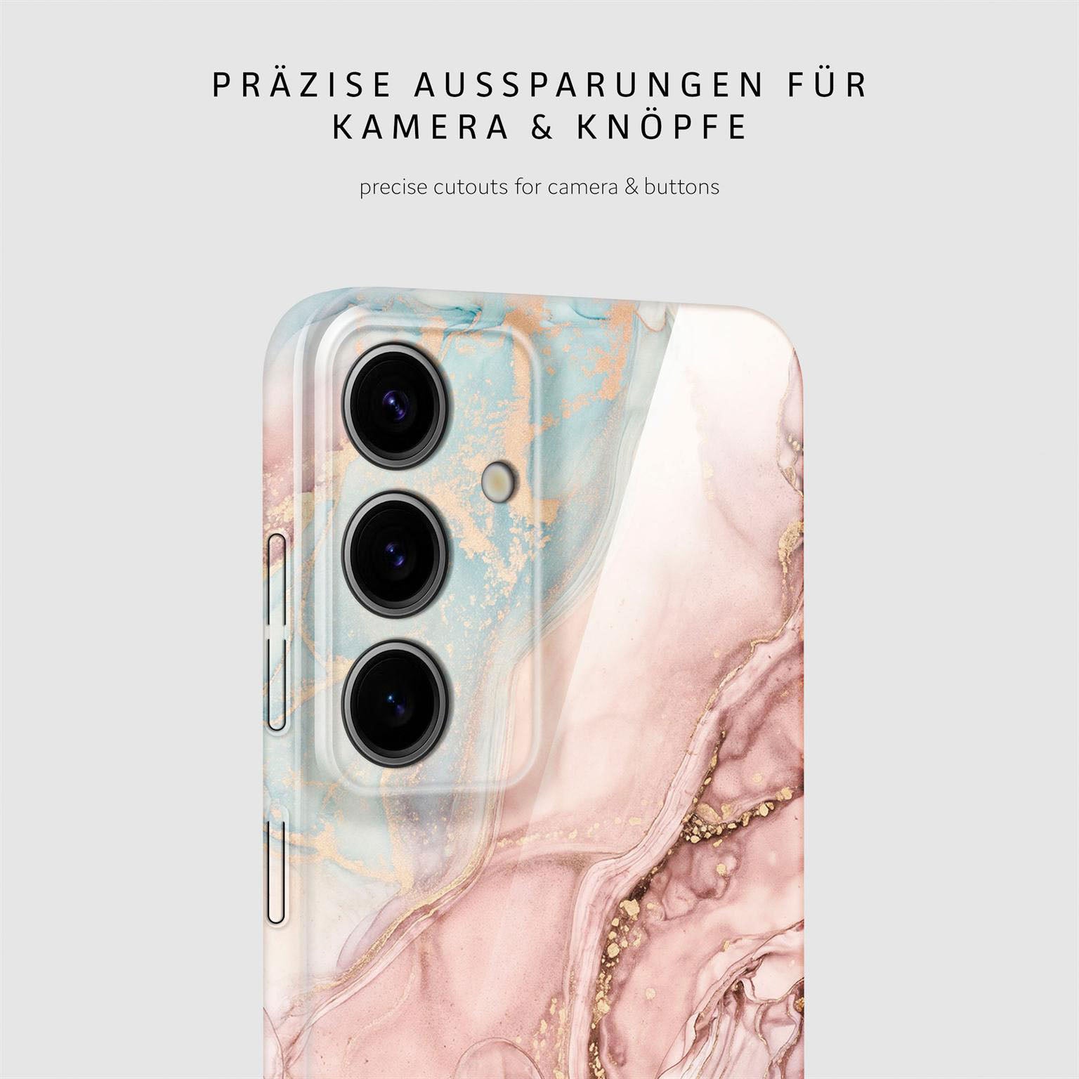 Bliss Cover für Samsung Galaxy S24 in der Farbe Rose Serenity (Rosa / Pink)