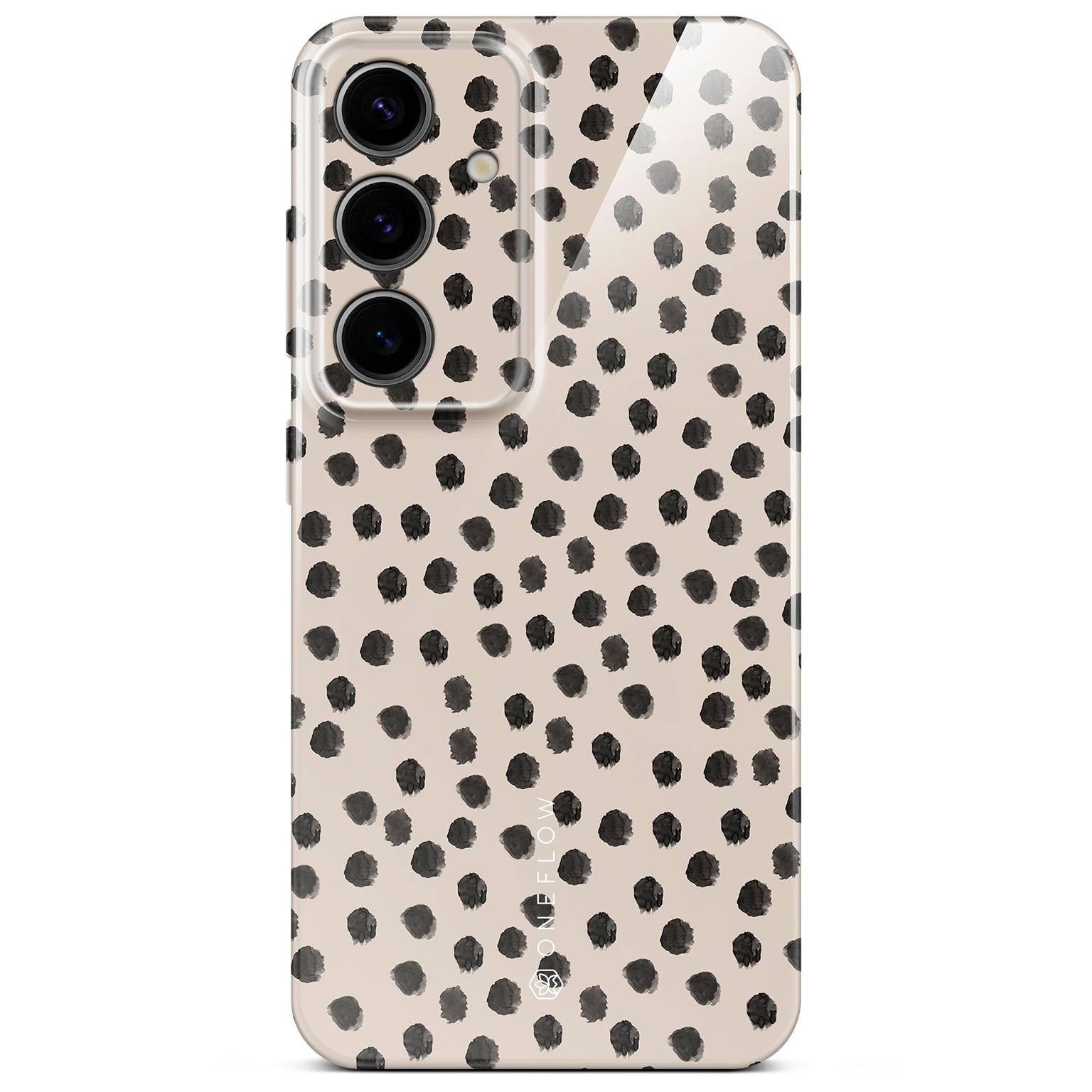 Splash Case für Samsung Galaxy S24 in der Farbe Cookies & Cream (Braun / Beige)