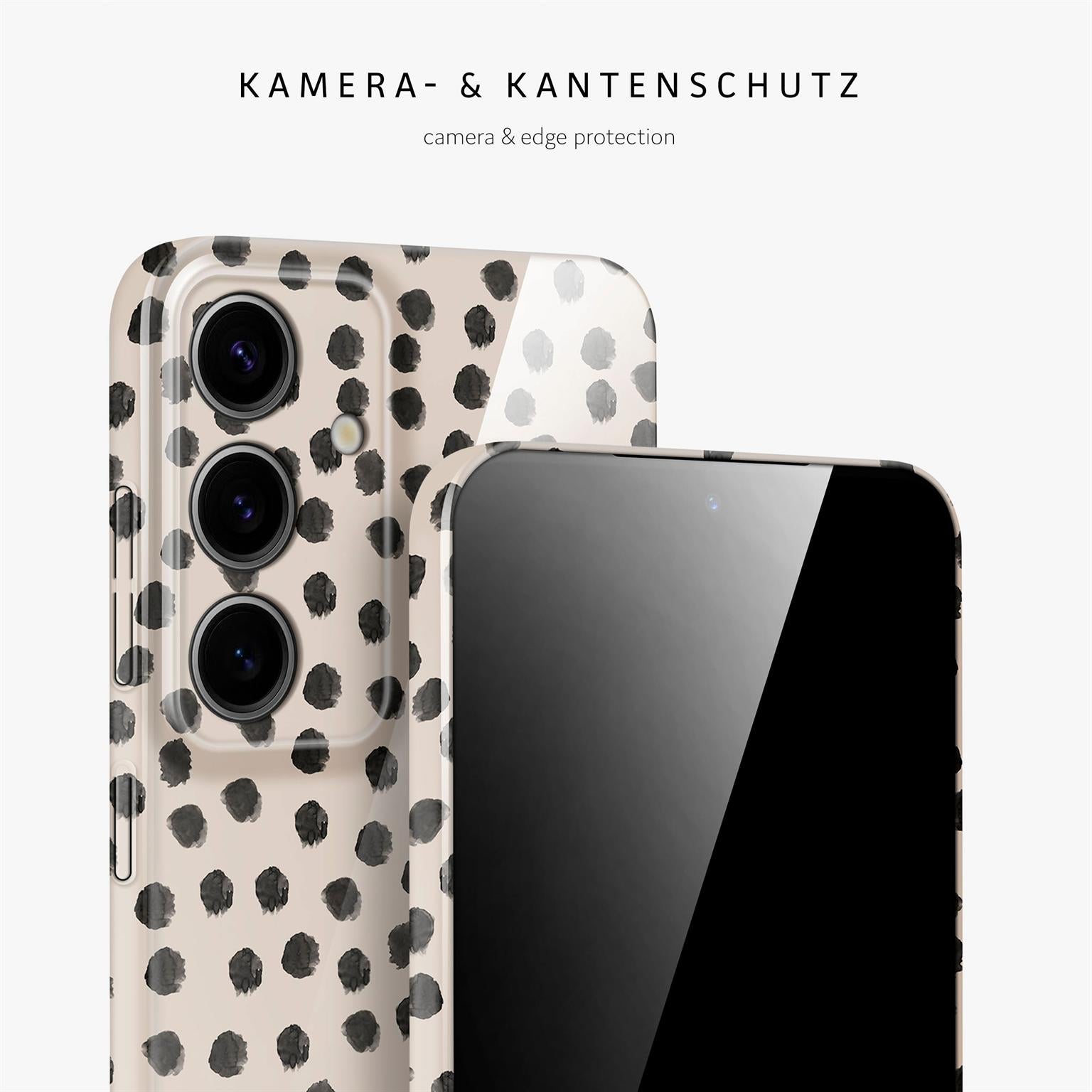 Splash Case für Samsung Galaxy S24 in der Farbe Cookies & Cream (Braun / Beige)