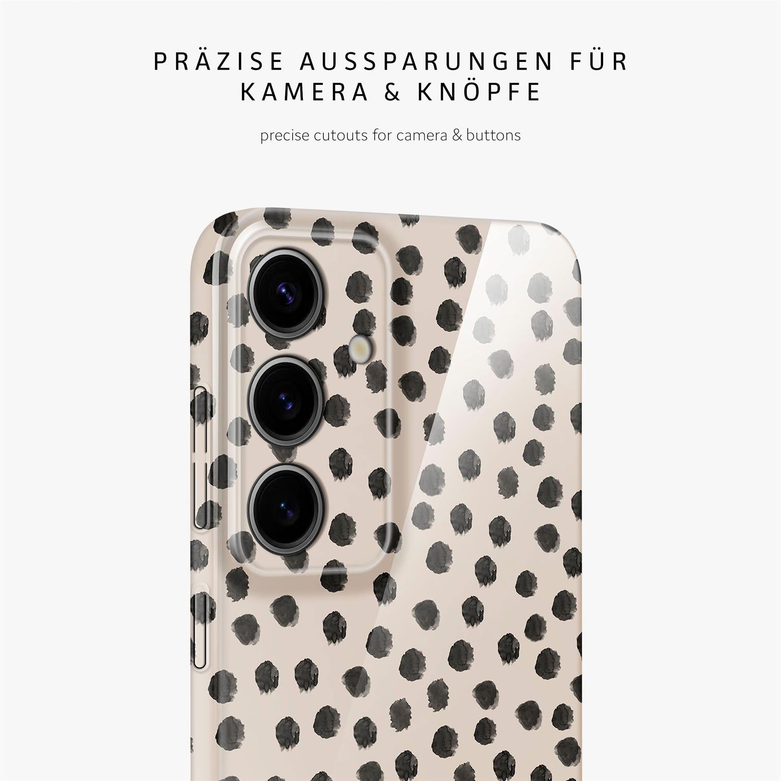 Splash Case für Samsung Galaxy S24 in der Farbe Cookies & Cream (Braun / Beige)