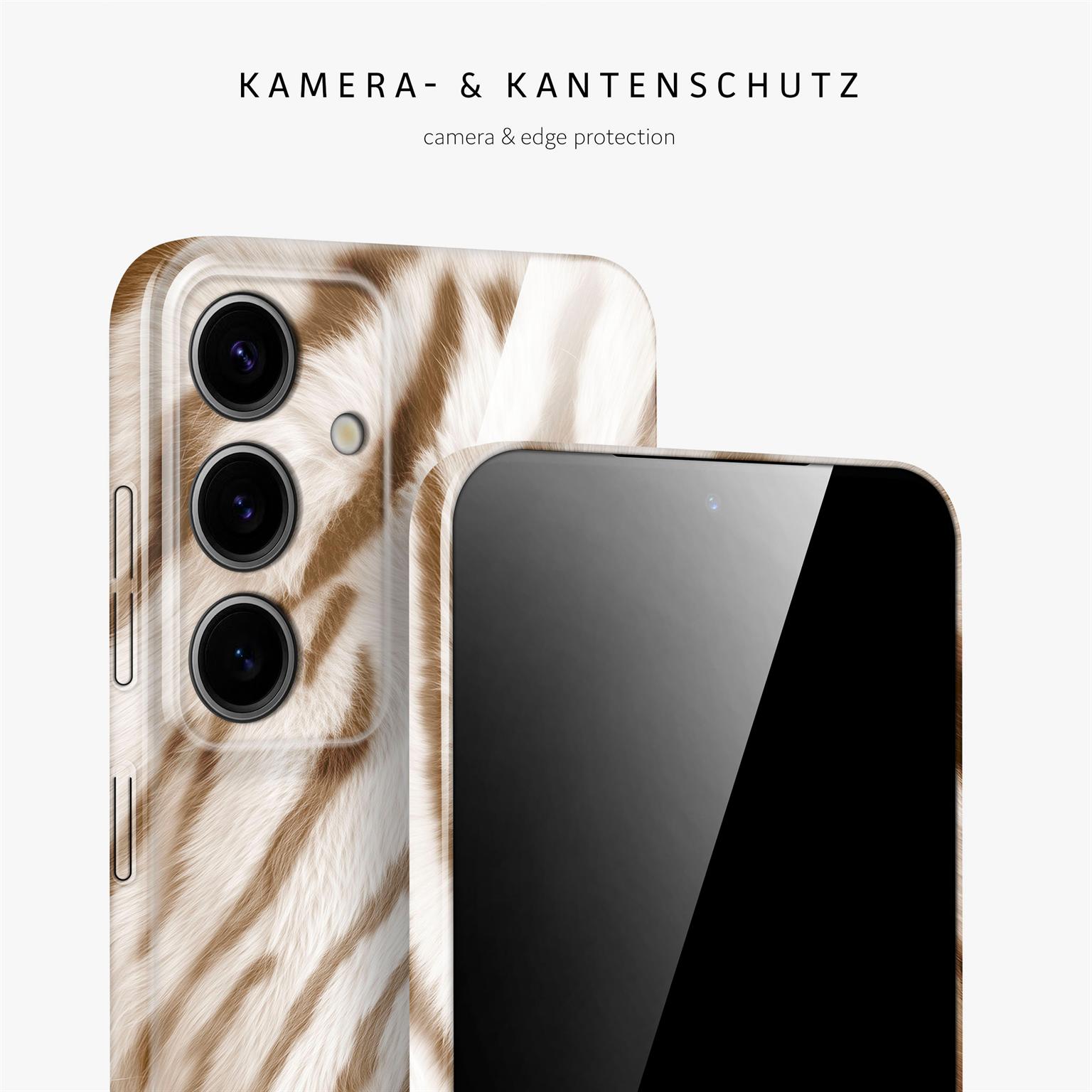Wild Cover für Samsung Galaxy S24 in der Farbe Caramel Tiger (Braun / Beige)
