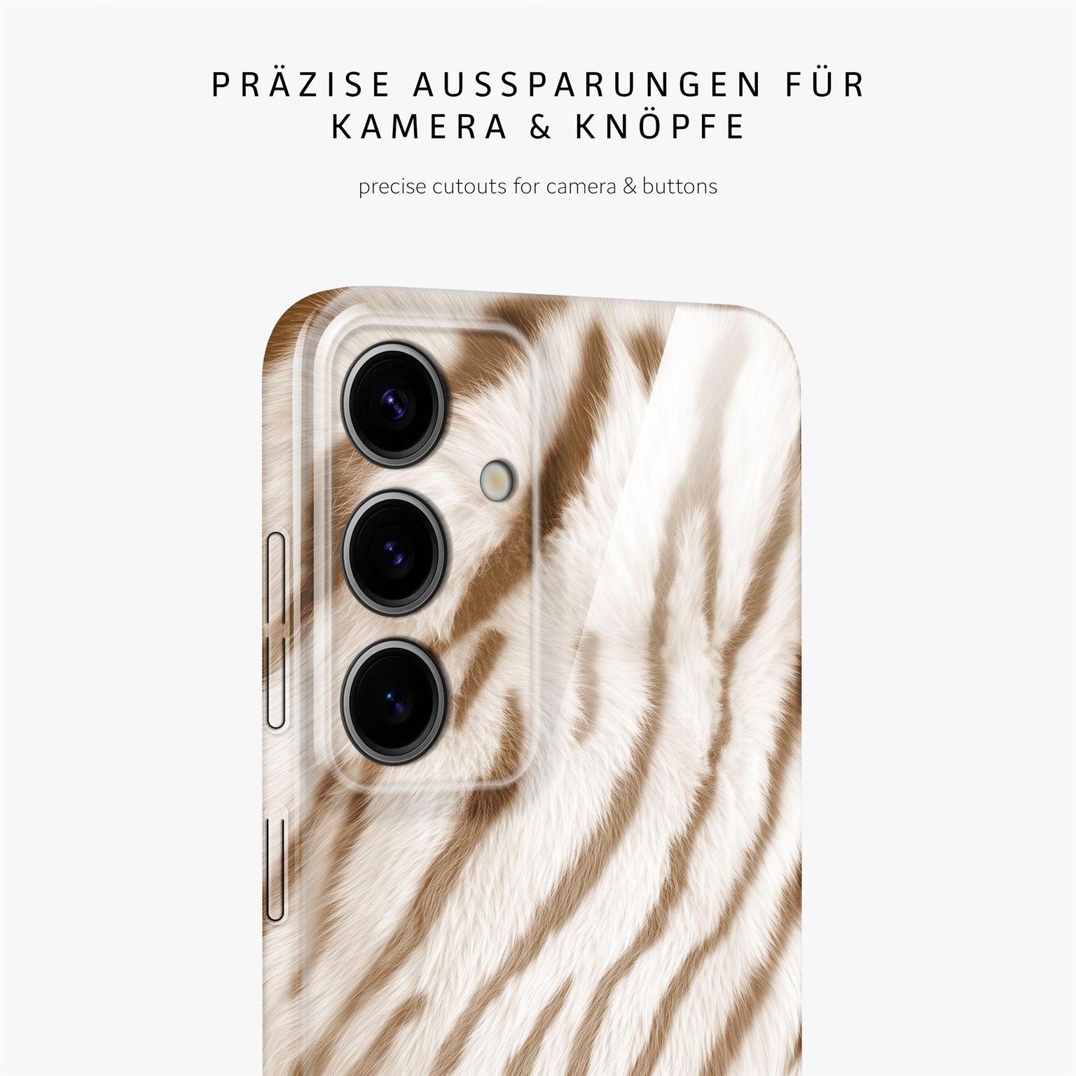 Wild Cover für Samsung Galaxy S24 in der Farbe Caramel Tiger (Braun / Beige)