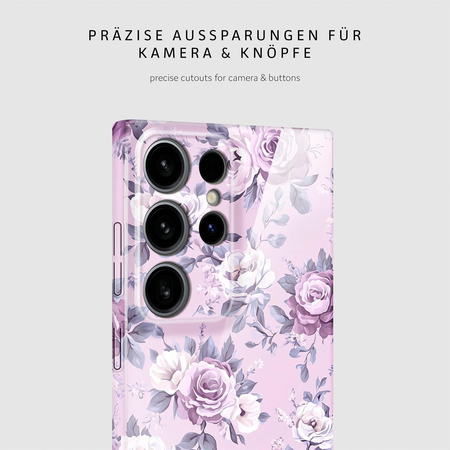 Flower Cover für Samsung Galaxy S24 Ultra in der Farbe Lavender Dream (Lila / Violett)
