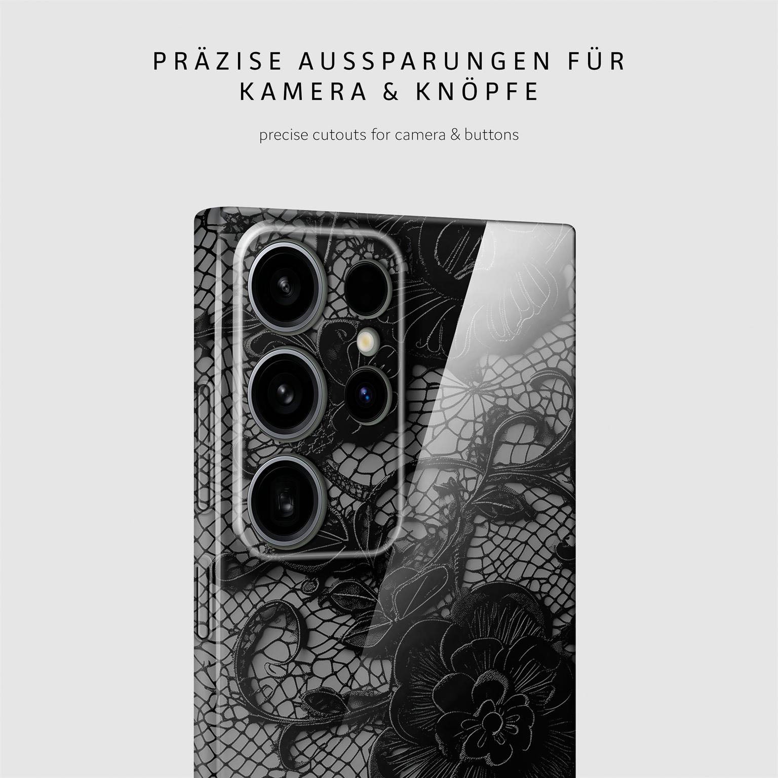 Splash Case für Samsung Galaxy S24 Ultra in der Farbe Delicate Dream (Schwarz)