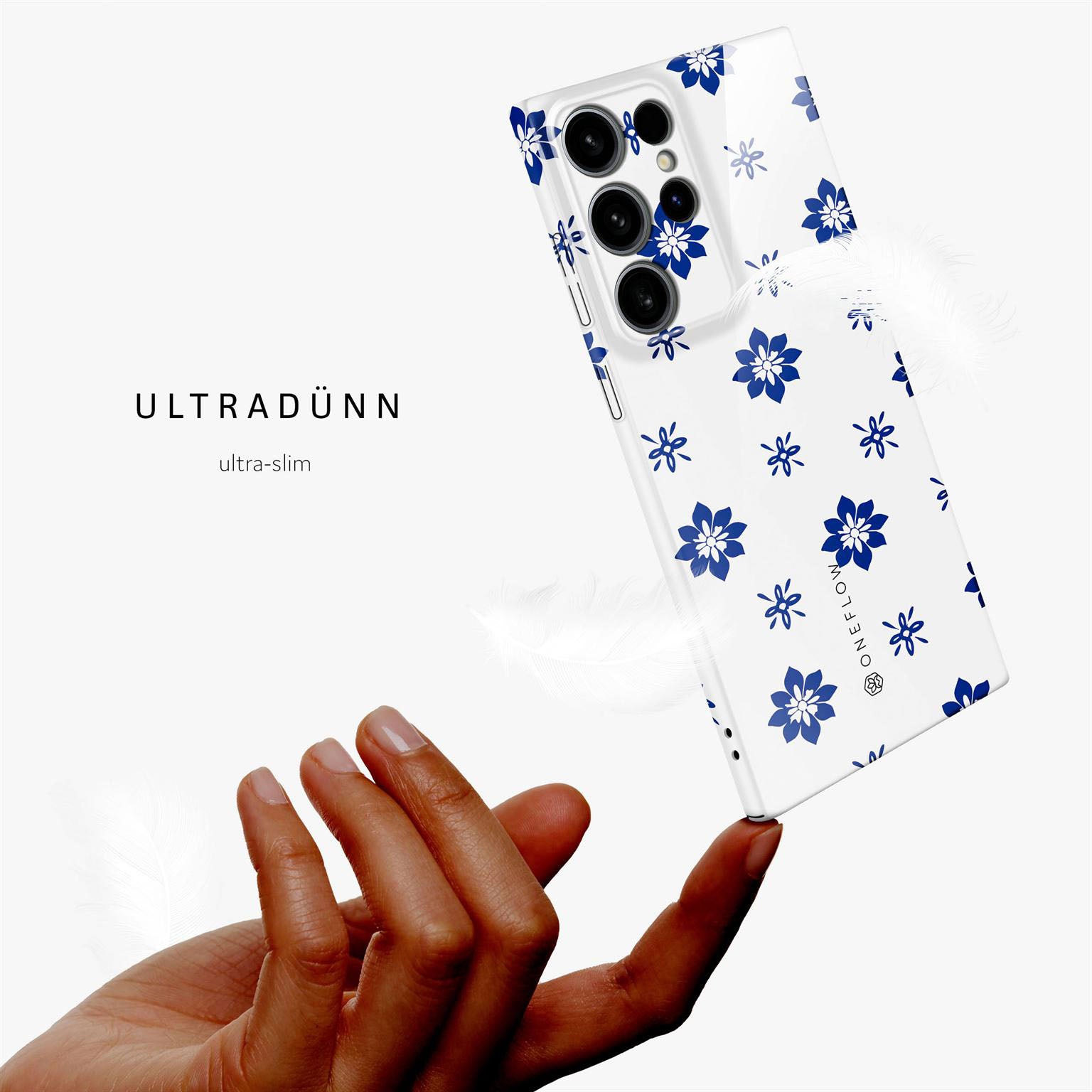 Splash Case für Samsung Galaxy S24 Ultra in der Farbe Porcelain Pop (Weiß)