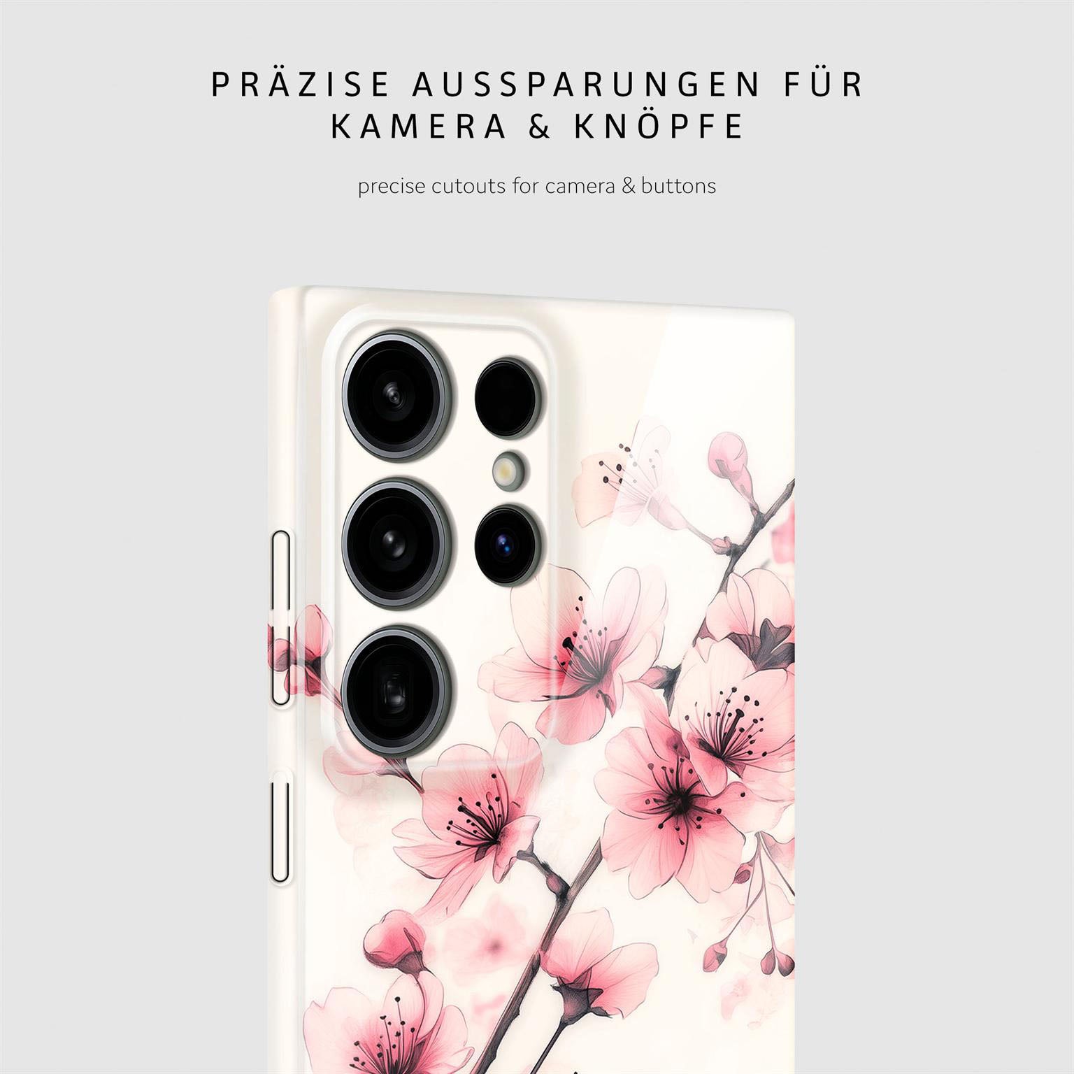 Flower Cover für Samsung Galaxy S24 Ultra in der Farbe Spring Serenity (Rosa / Pink)