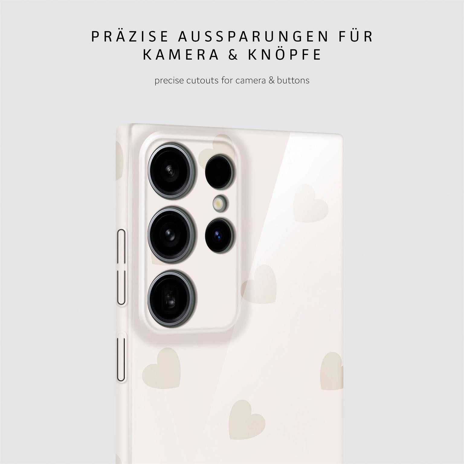 Splash Case für Samsung Galaxy S24 Ultra in der Farbe Latte Love (Braun / Beige)