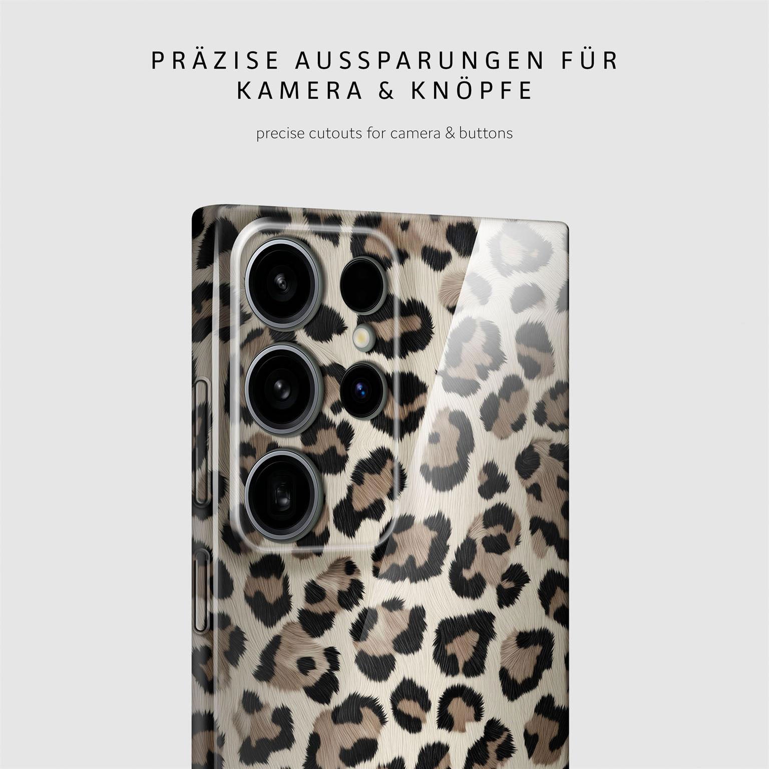 Wild Cover für Samsung Galaxy S24 Ultra in der Farbe Golden Leopard (Gold)