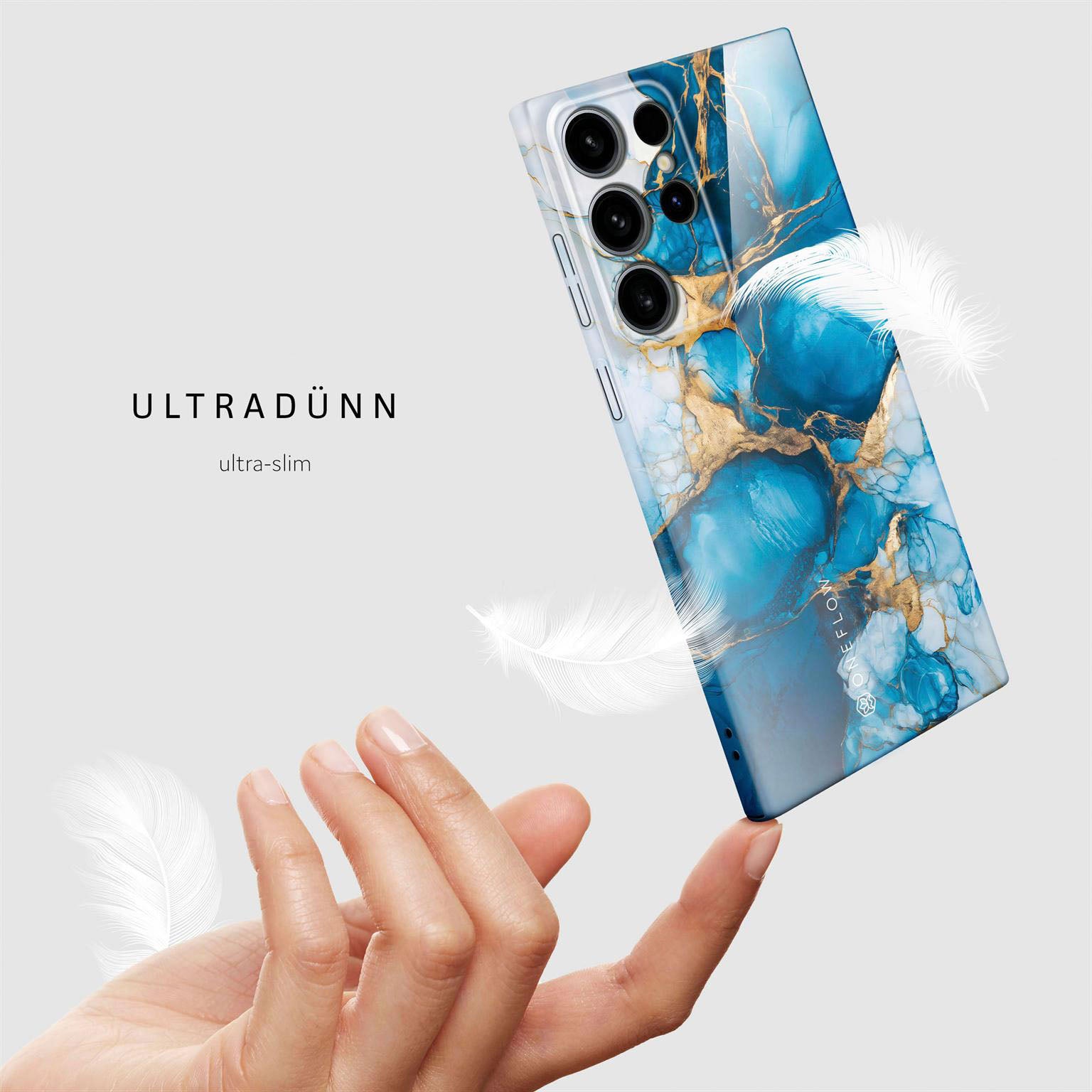 Bliss Cover für Samsung Galaxy S24 Ultra in der Farbe Sapphire Dream (Blau)