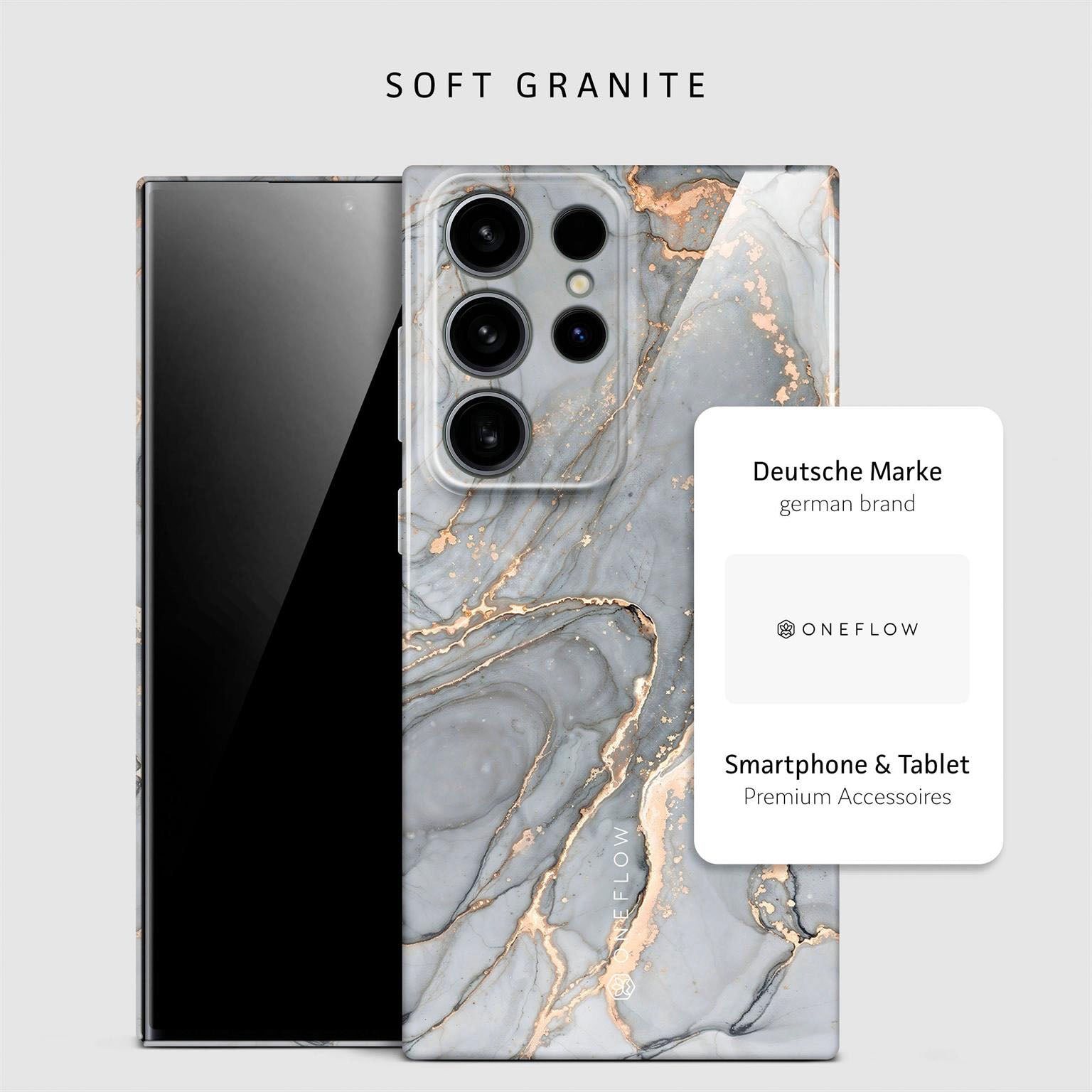 Bliss Cover für Samsung Galaxy S24 Ultra in der Farbe Soft Granite (Grau)