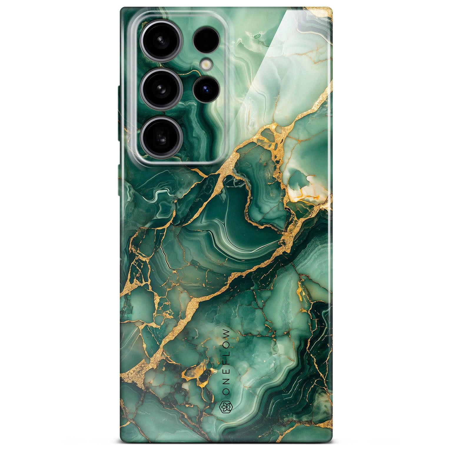 Bliss Cover für Samsung Galaxy S24 Ultra in der Farbe Emerald Flow (Grün)