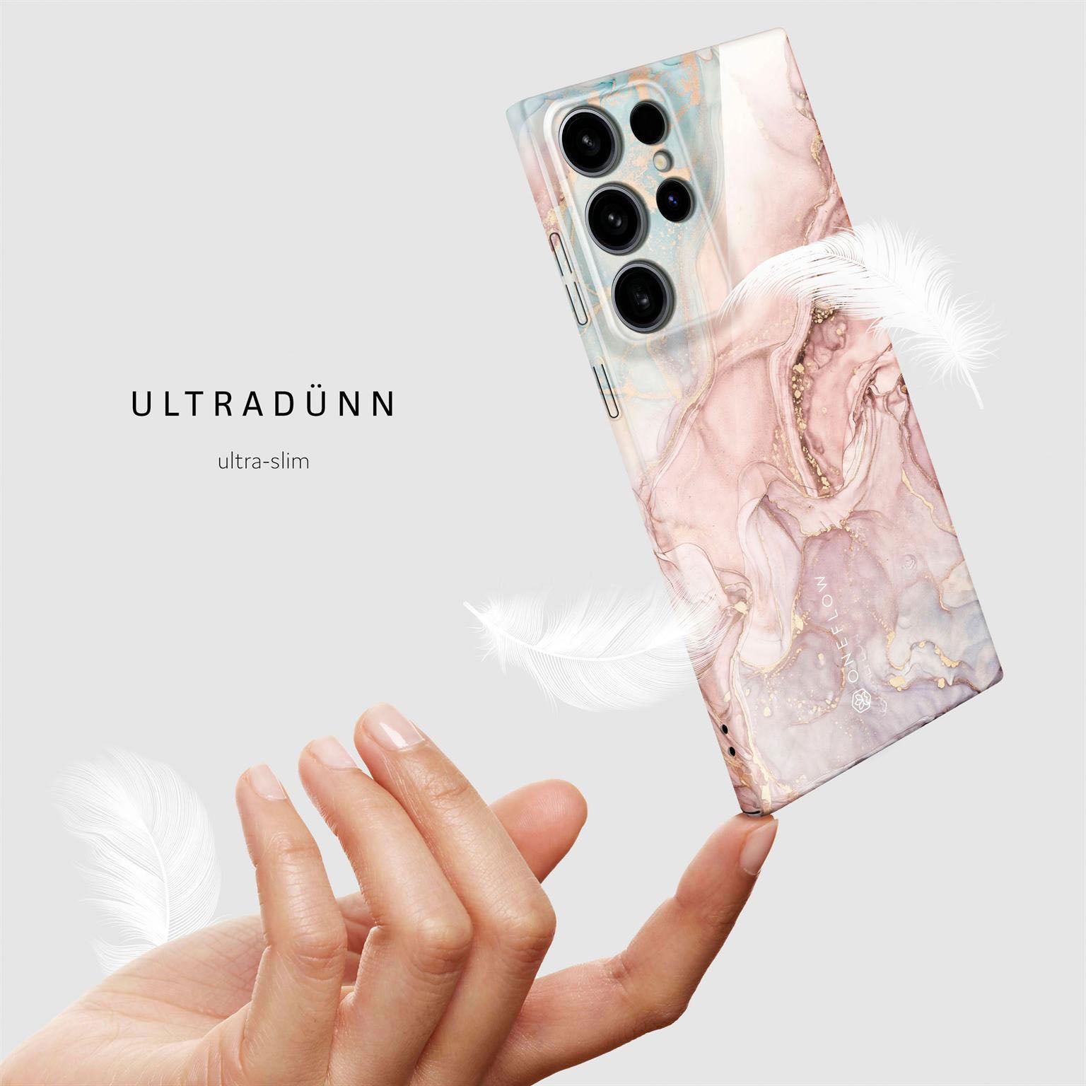 Bliss Cover für Samsung Galaxy S24 Ultra in der Farbe Rose Serenity (Rosa / Pink)