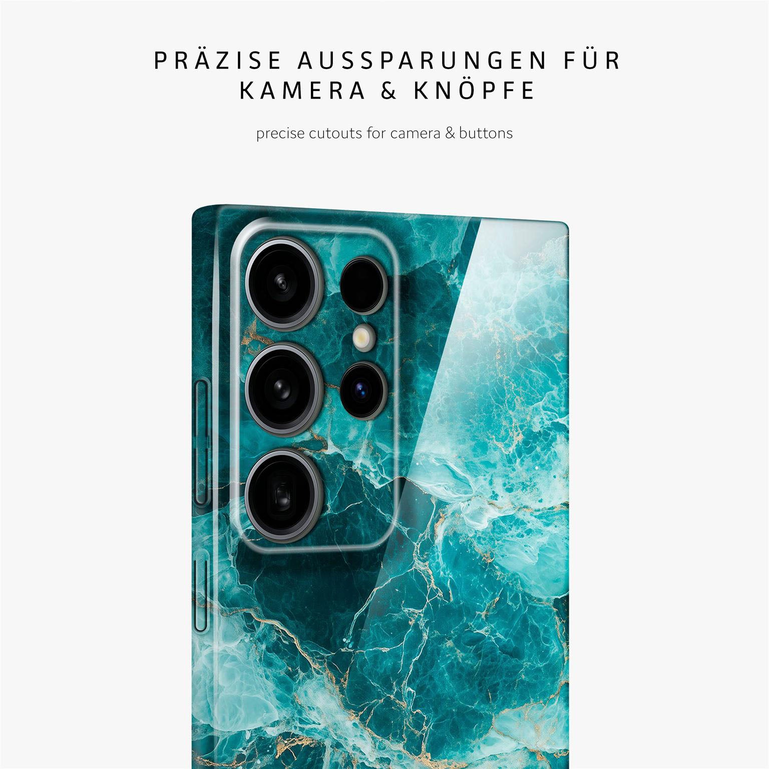 Bliss Cover für Samsung Galaxy S24 Ultra in der Farbe Aqua Prism (Blau)