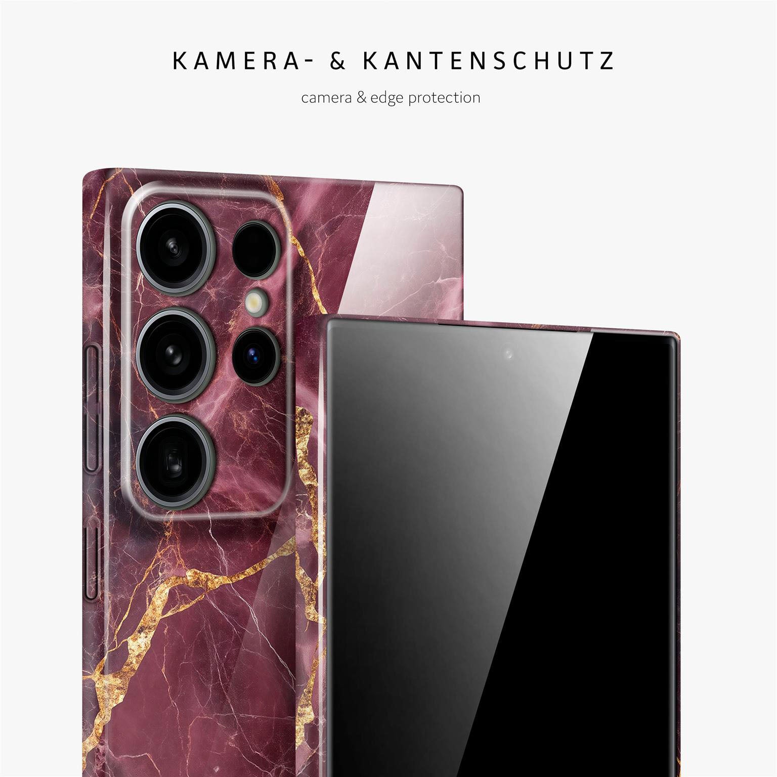 Bliss Cover für Samsung Galaxy S24 Ultra in der Farbe Velvet Wine (Rot)