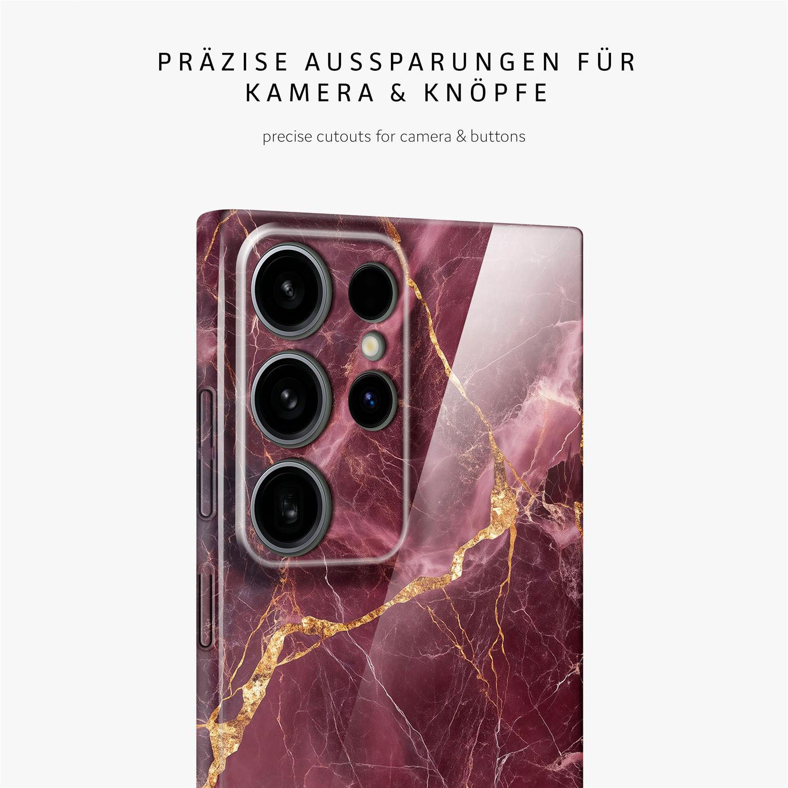 Bliss Cover für Samsung Galaxy S24 Ultra in der Farbe Velvet Wine (Rot)