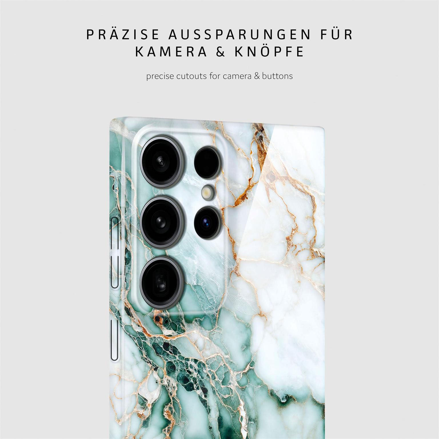 Bliss Cover für Samsung Galaxy S24 Ultra in der Farbe Jade Cascade (Grün)