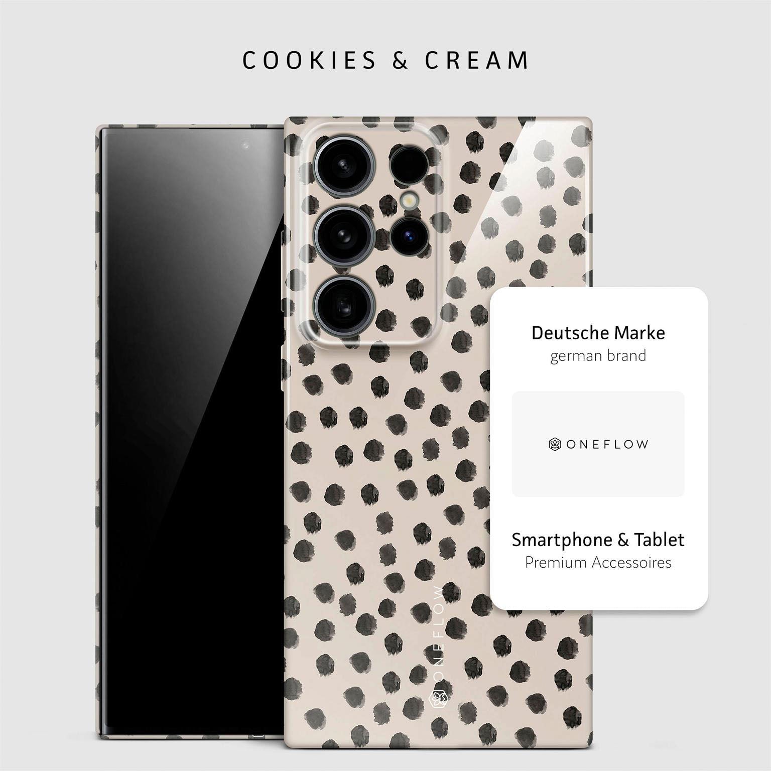 Splash Case für Samsung Galaxy S24 Ultra in der Farbe Cookies & Cream (Braun / Beige)